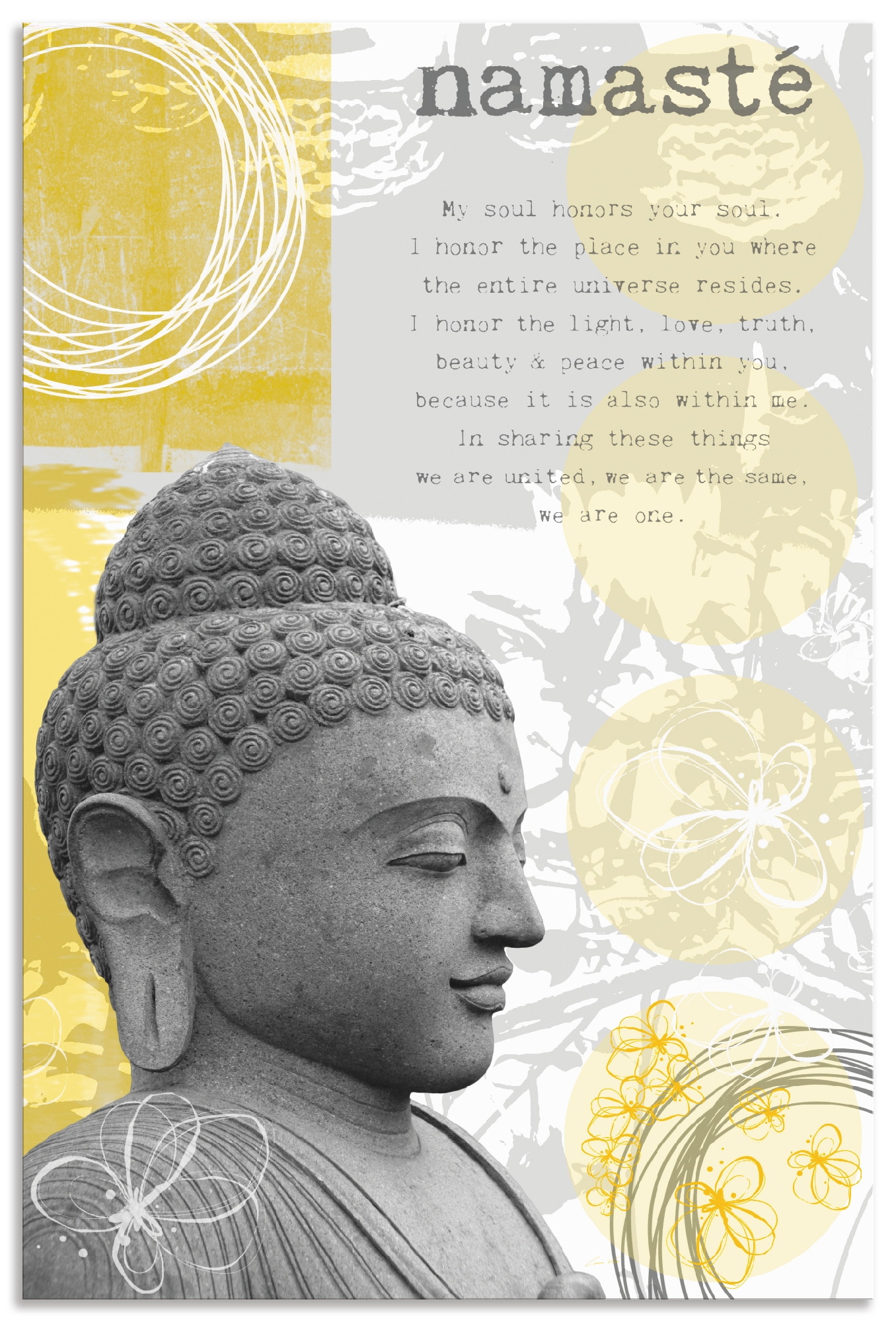 Artland Wandbild "Buddha I", Religion, (1 St.), als Alubild, Outdoorbild, P günstig online kaufen