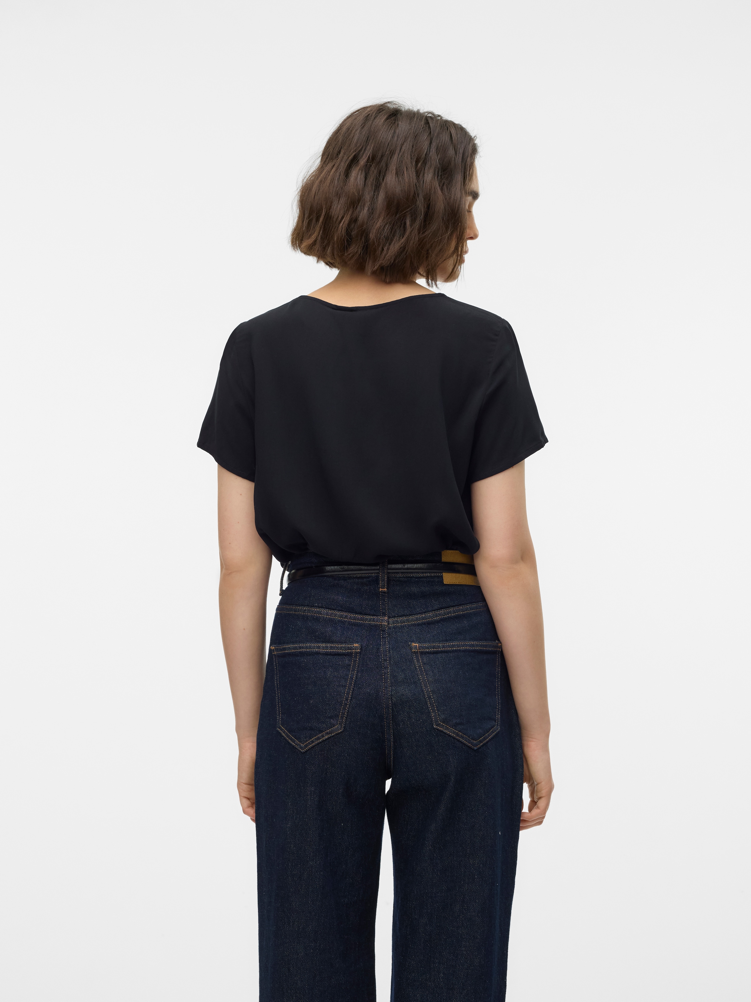 Vero Moda Kurzarmshirt »VMEASY JOY S/S TOP WVN GA«