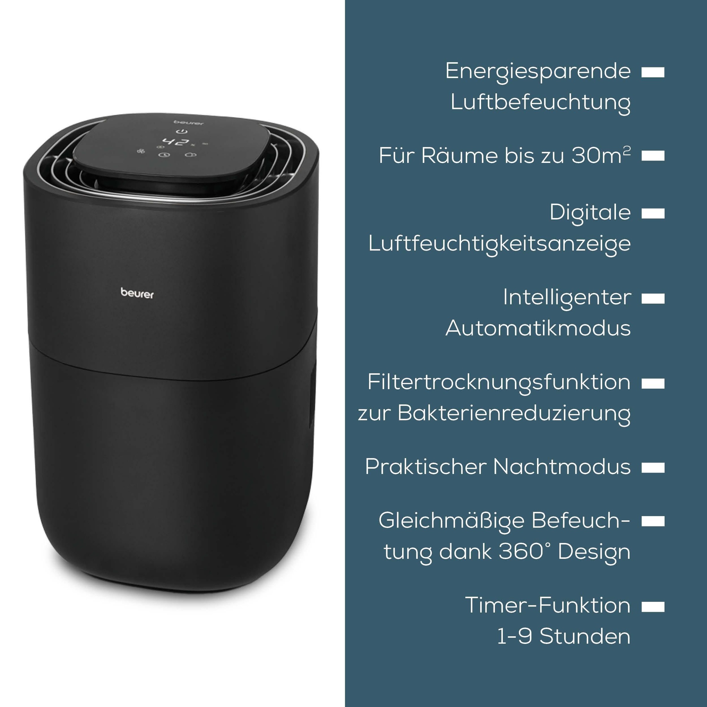 BEURER Luftbefeuchter »LB 200« 3 l Wassertank Für Räume bis 30m²