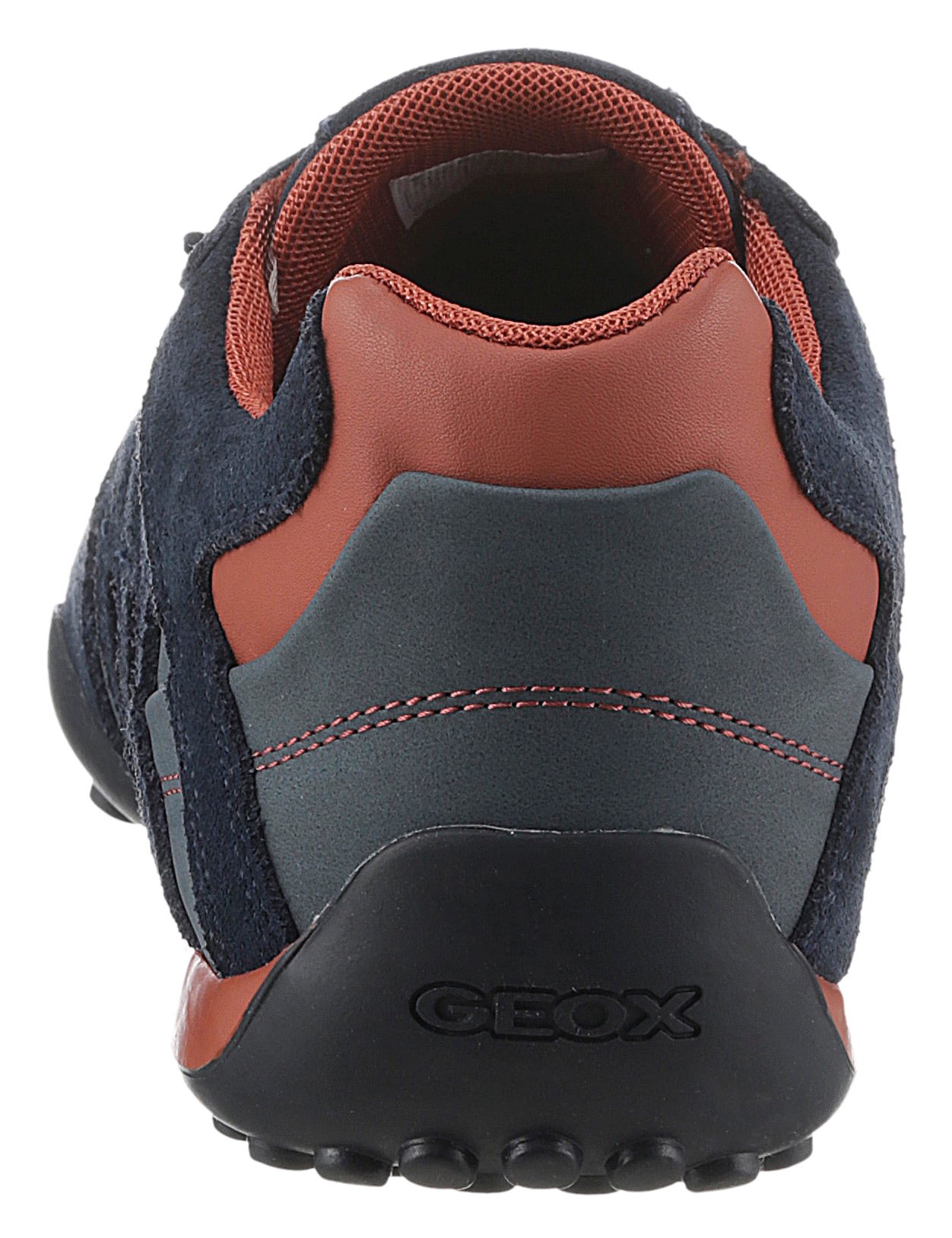 Geox Slip-On Sneaker »UOMO SNAKE B«, Freizeitschuh, Halbschuh, Schnürschuh im Material-Mix