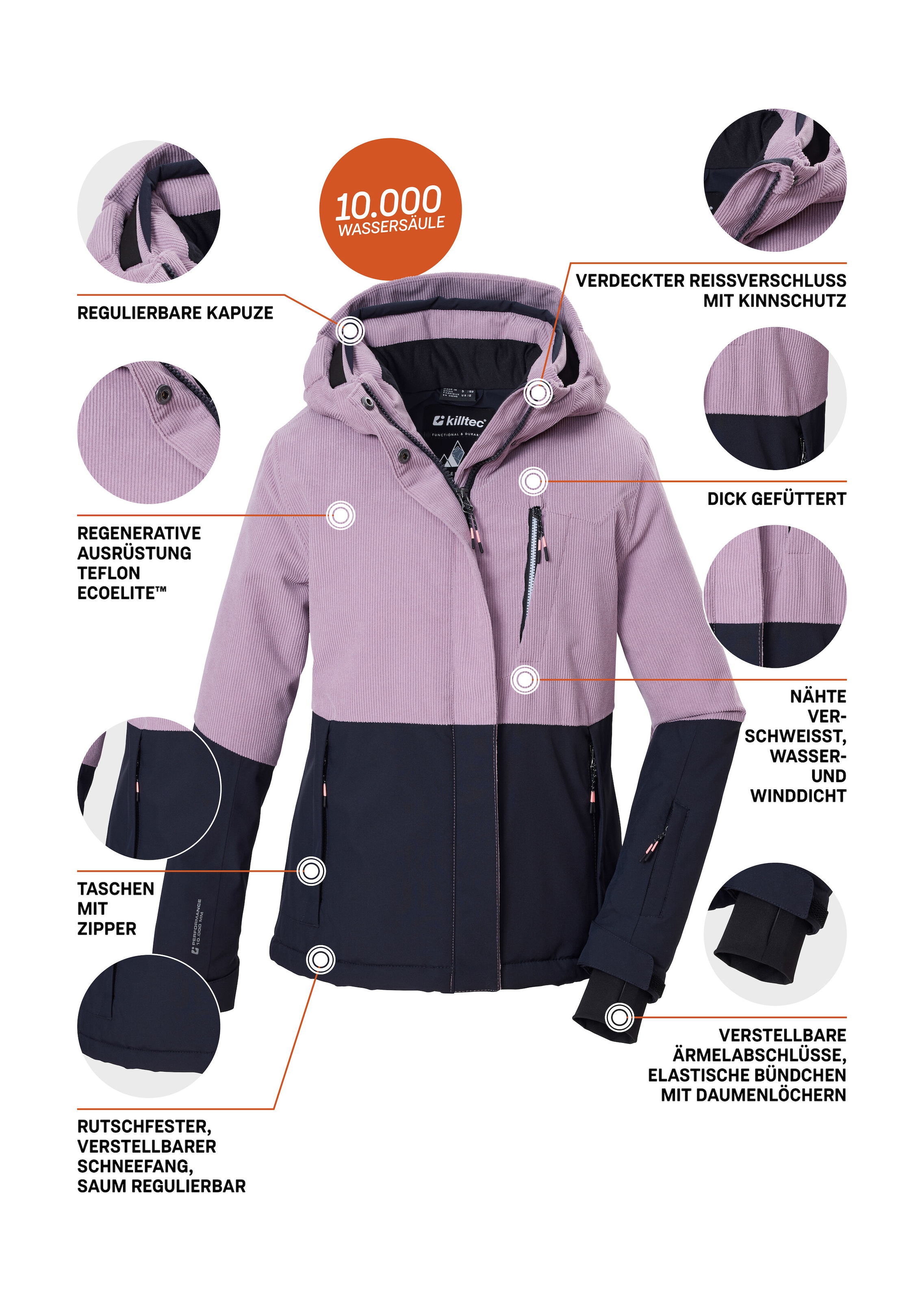 Killtec Skijacke »KSW 190 GRLS SKI JCKT«