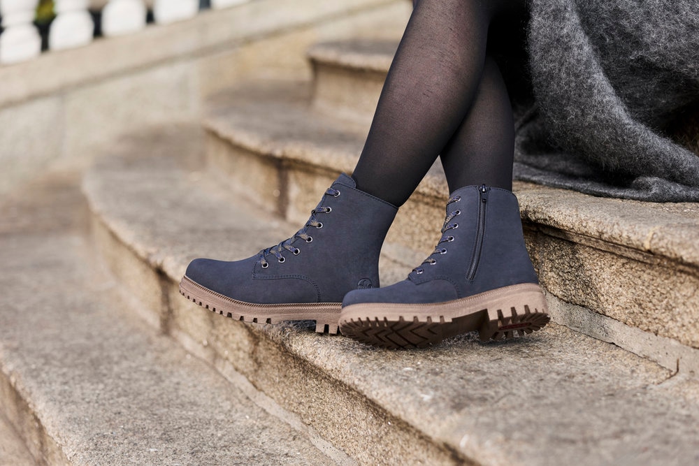 Rieker Winterboots  Schnürboots, Schnürstiefelette mit zweckmäßigem Reißverschluss