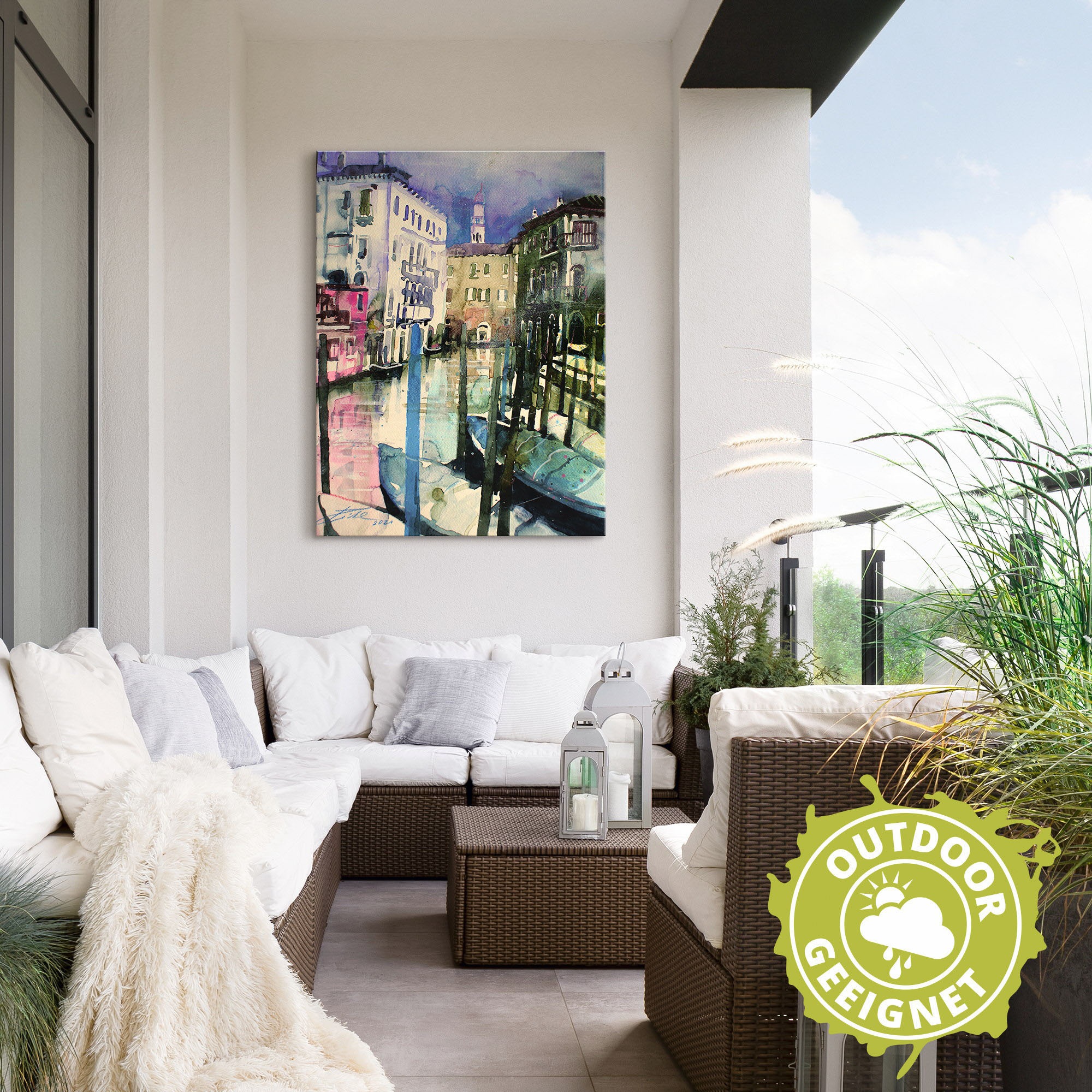 Artland Wandbild »Venedig, Fondamenta Malcanton«, Venedig, (1 St.), als Alubild, Outdoorbild, Leinwandbild in verschied. Größen