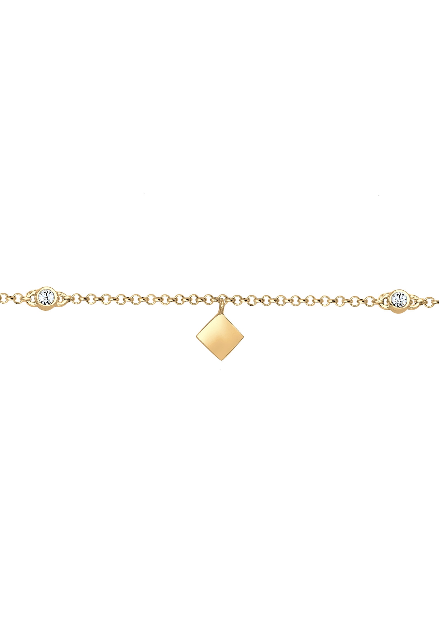 Elli Collier »Choker Glas Kristalle Weiß 925 Sterling Silber«