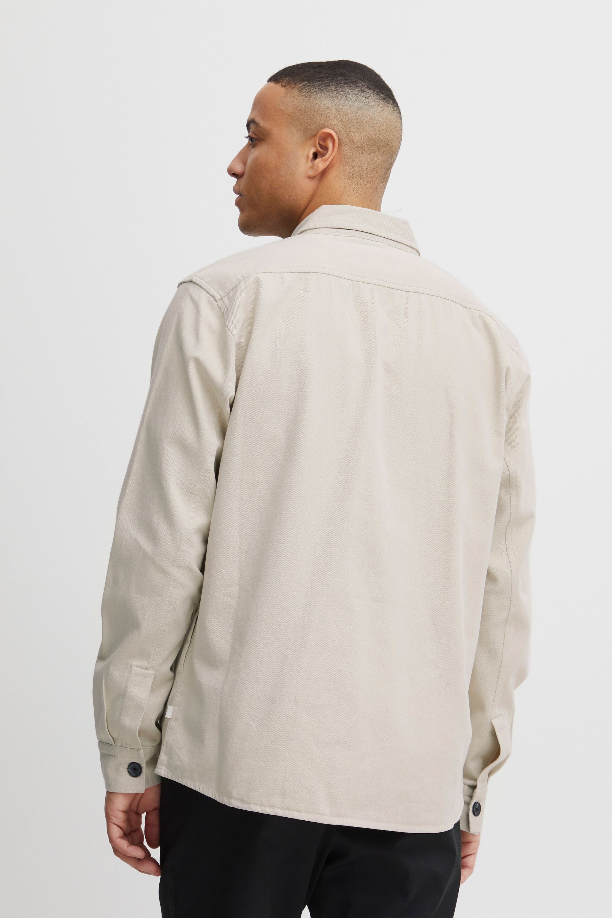 !solid Langarmhemd SOLID "Langarmhemd SDFidel", Herren, Gr. M, N-Gr, beige (oatmeal), Obermaterial: 100% Baumwolle CO., Hemden 3