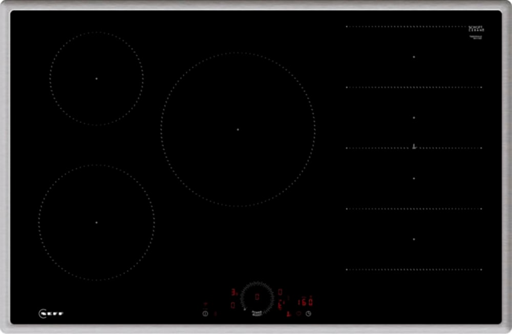 NEFF Flex-Induktions-Kochfeld von SCHOTT CERAN "T68SHV4L0", mit virtueller Twist Touch Bedienung