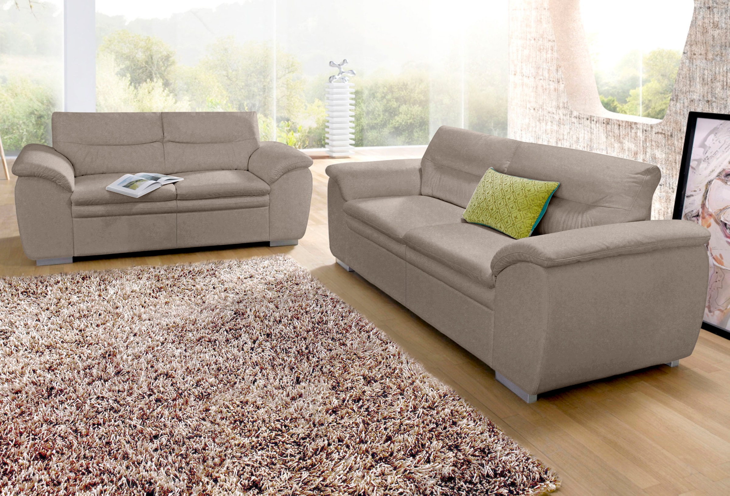 COTTA Polstergarnitur »Leandra« Set bestehend aus: 2-Sitzer & 2,5-Sitzer