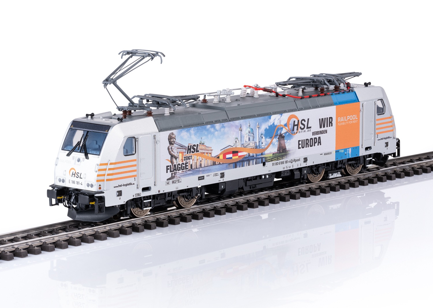 MÄRKLIN Kinder Elektrolokomotive "Baureihe 186 - 38803"bunt, Kunststoff, Metall, Modelleisenbahn-Fahrzeuge, mit Sound und Beleuchtung; Made in Europe