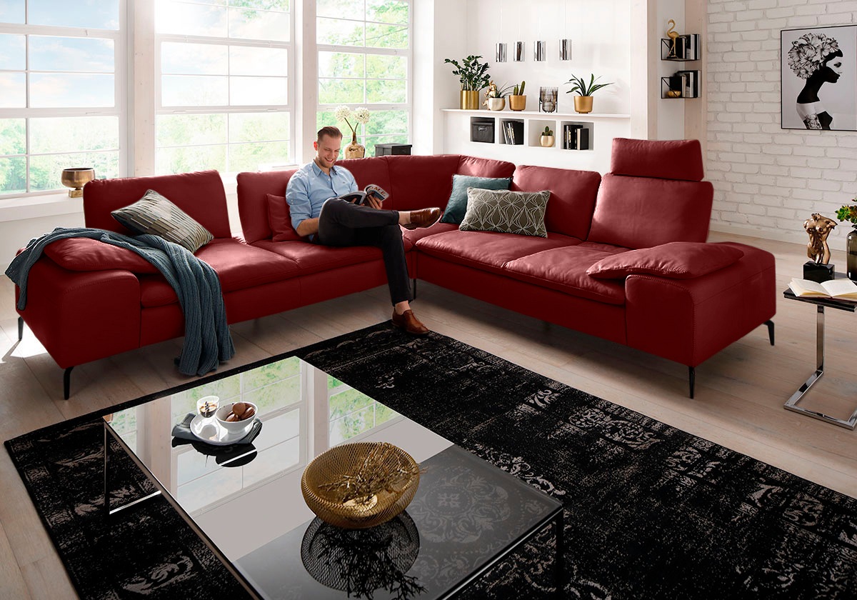 W.SCHILLIG Ecksofa »valentinoo, Designsofa, elegant und bequem, L-Form«, (Set), mit Sitztiefenverstellung, Breite 318 cm