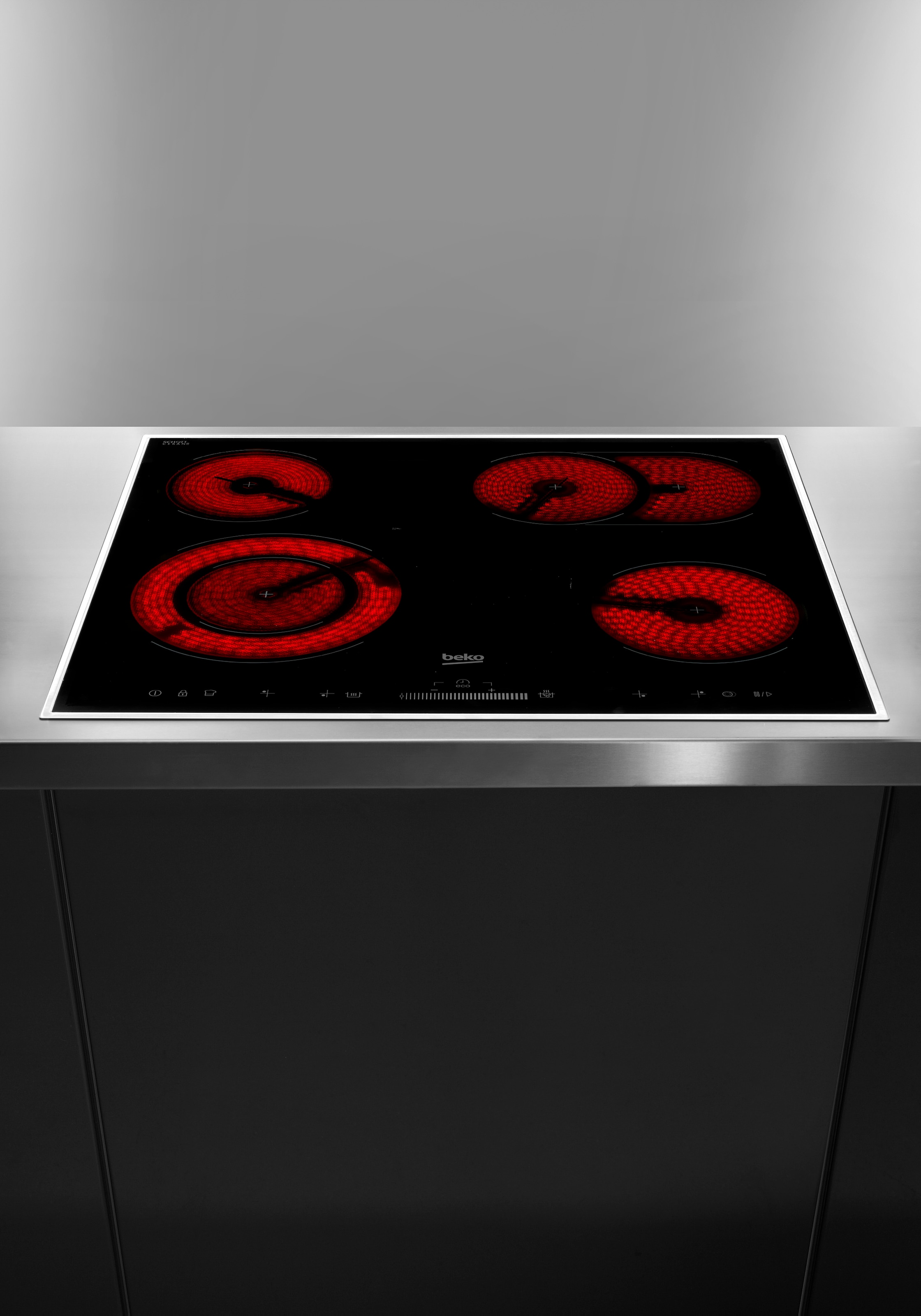 BEKO Elektro-Kochfeld »HIC 64503 TX« Slide-Touch Tasten: Steuern durch direktes Antippen oder entlangfahren