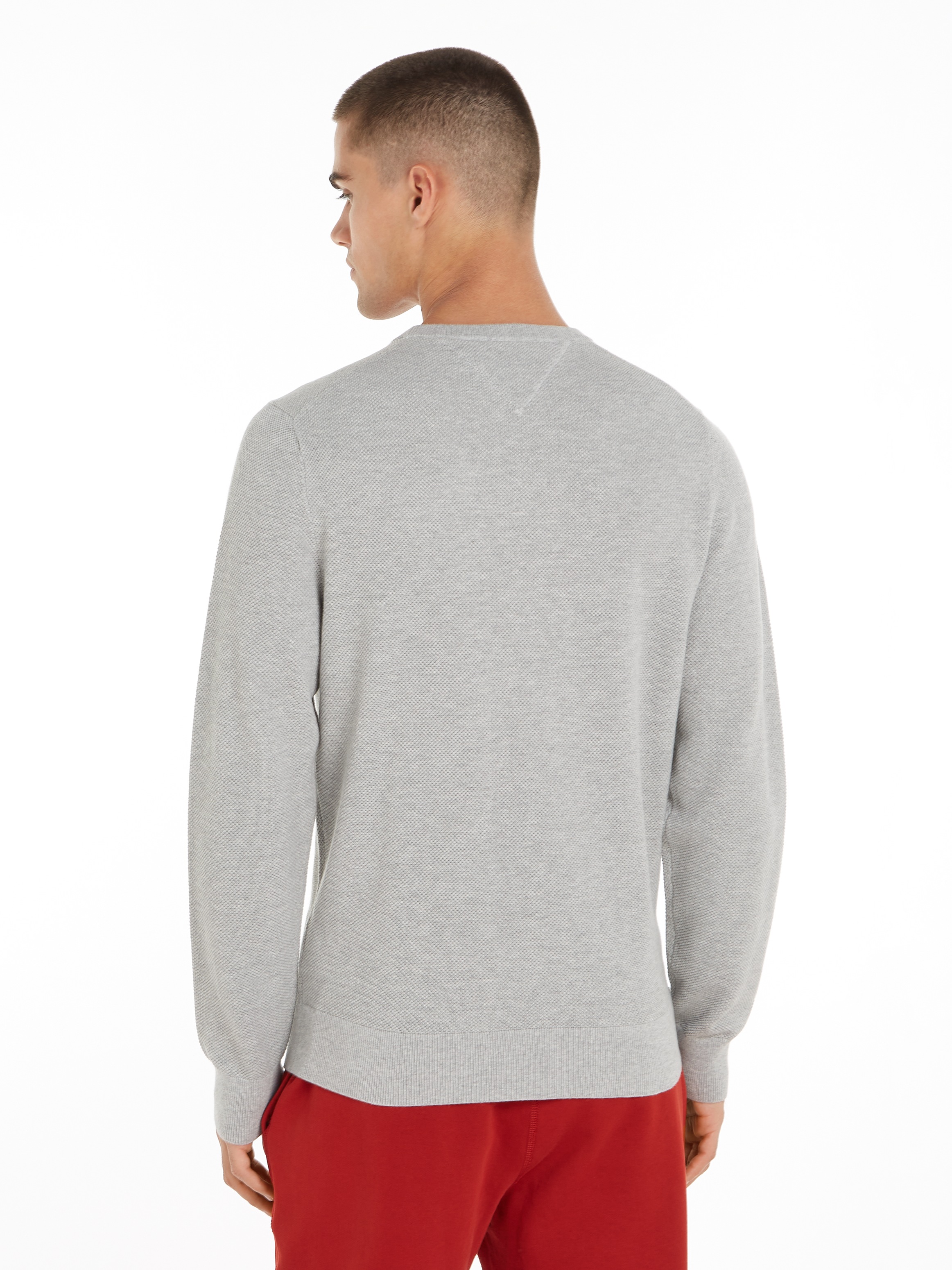 Tommy Hilfiger Rundhalspullover "ESSENTIAL STRUCTURE CREW NECK", mit feiner günstig online kaufen