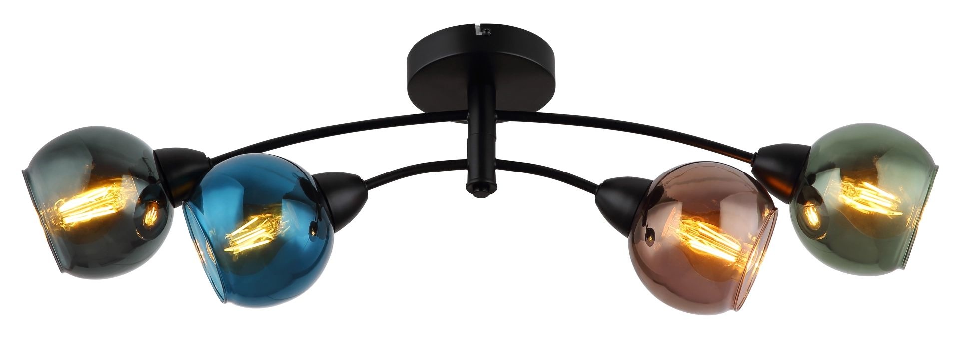 GLOBO LIGHTING LED Deckenleuchte »ZARLONA«, 4 flammig, Leuchtmittel E27 | ohne Leuchtmittel, perfekt für Räume wie das Wohnzimmer, Flur oder Esszimmer