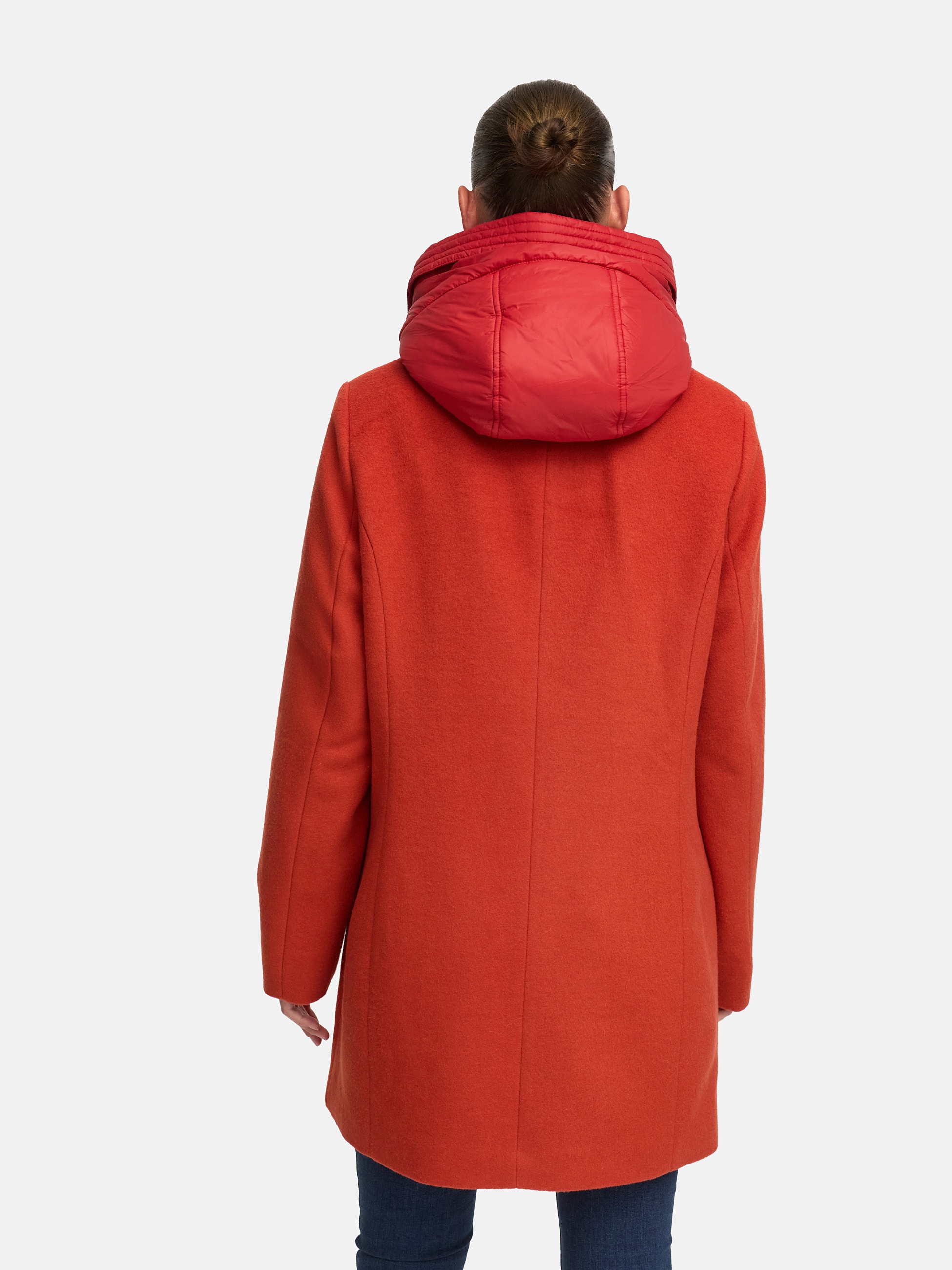 MANISA Wolljacke, mit Kapuze, mit herausnehmbarer Kapuze