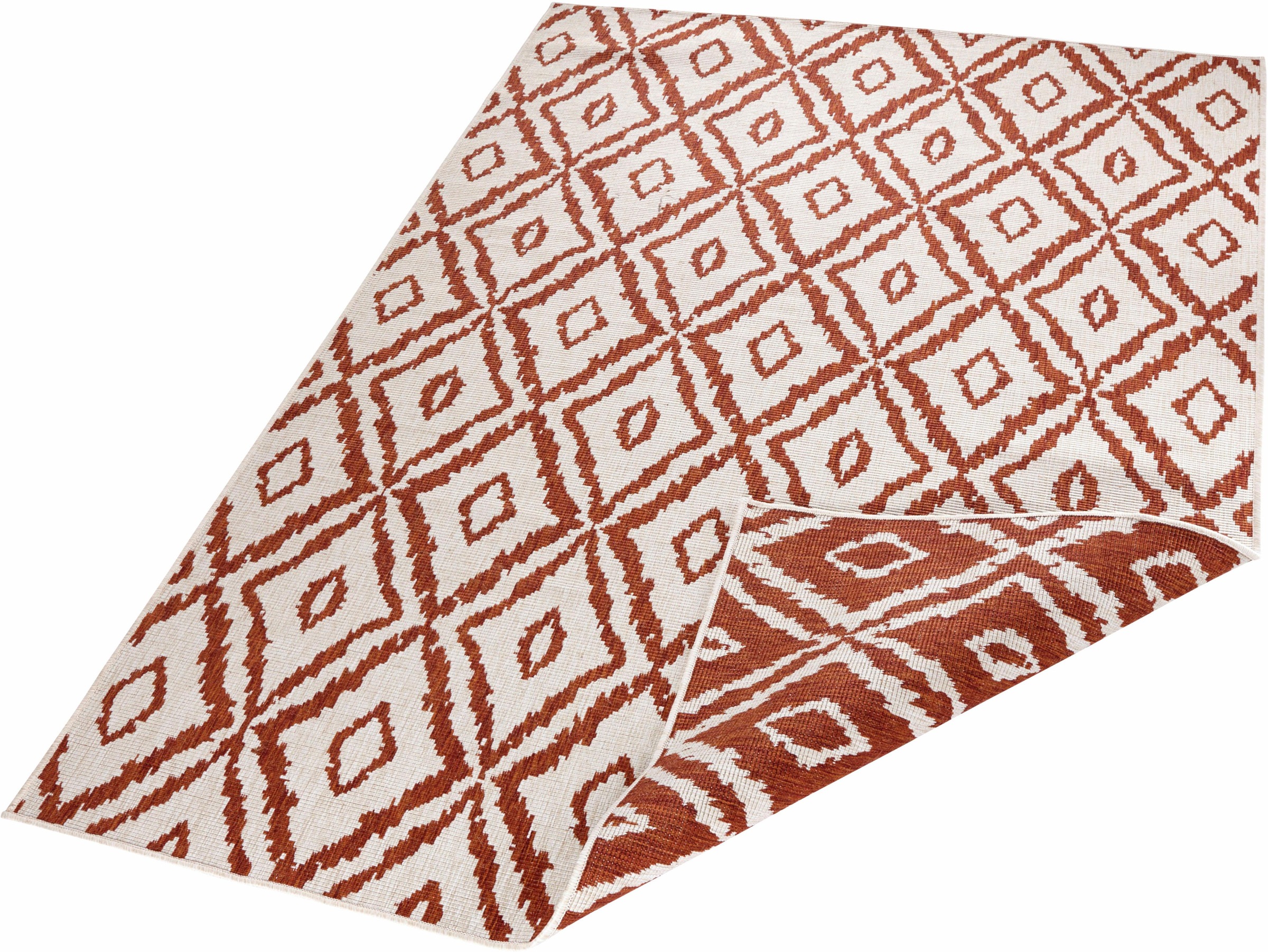 NORTHRUGS Teppich »Rio«, rechteckig, Rauten Design, Robust, Pflegeleicht, Flachgewebe,... kaufen