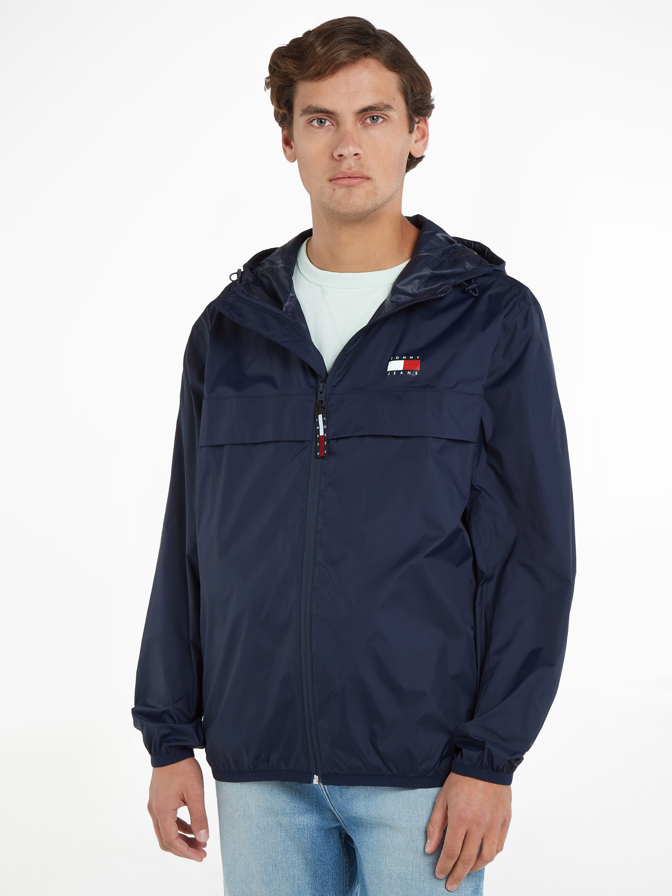 Tommy Jeans Windbreaker "TJM PCKABLE TECH CHICAGO ZIPTHRU", mit Kapuze, mit günstig online kaufen