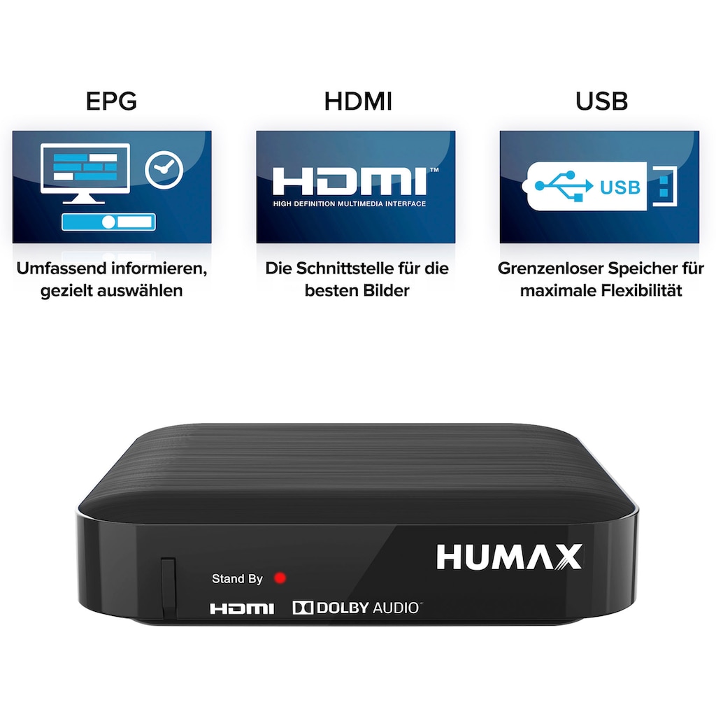 Humax Kabel-Receiver »Kabel HD Nano«, (EPG (elektronische Programmzeitschrift)-Kindersicherung-Automatischer Sendersuchlauf)