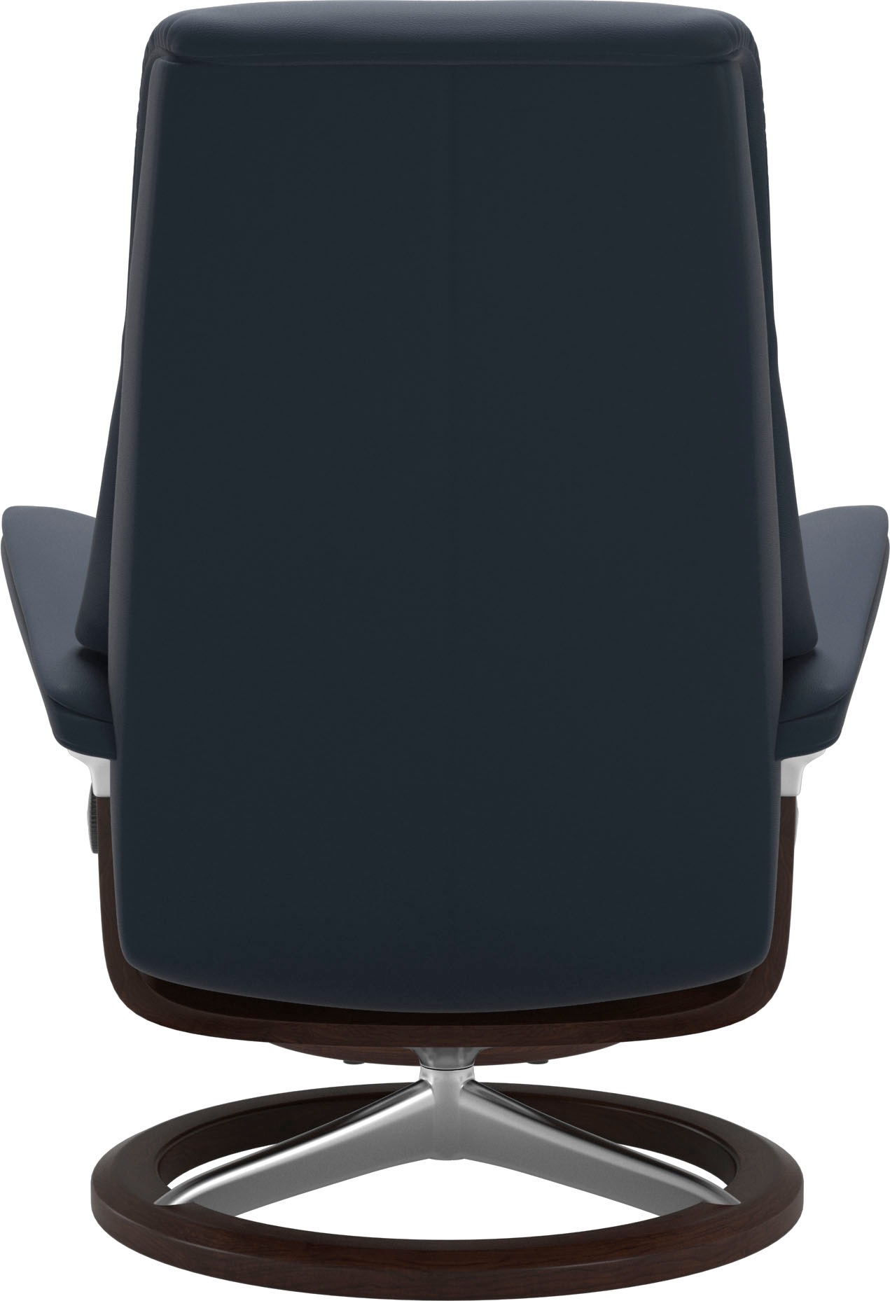 Stressless® Relaxsessel »View«, (Set, Relaxsessel mit Hocker), mit Signature Base, Größe M,Gestell Braun