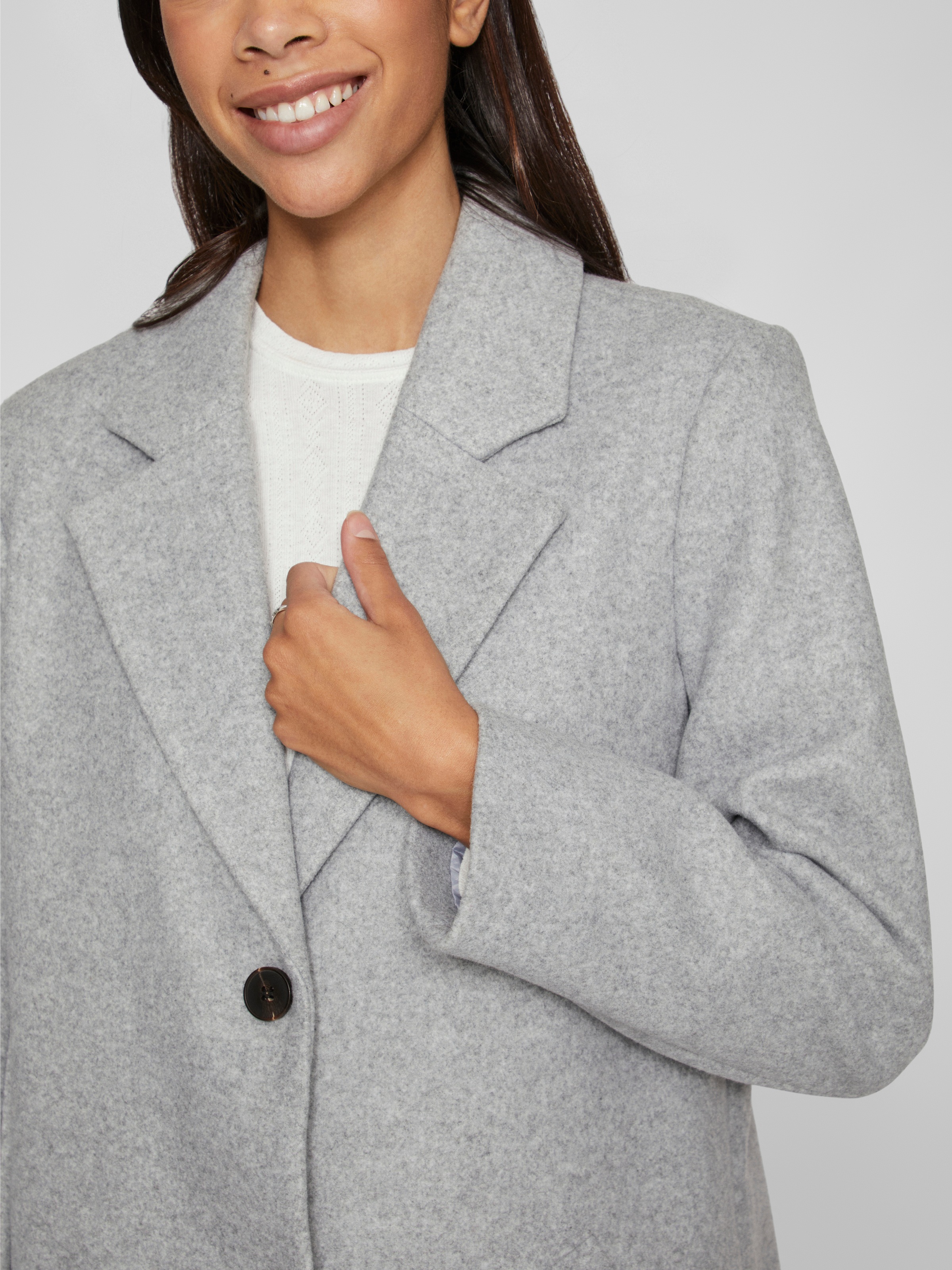 Vila Kurzmantel "VICLAUDIA BUTTON COAT - NOOS" günstig online kaufen