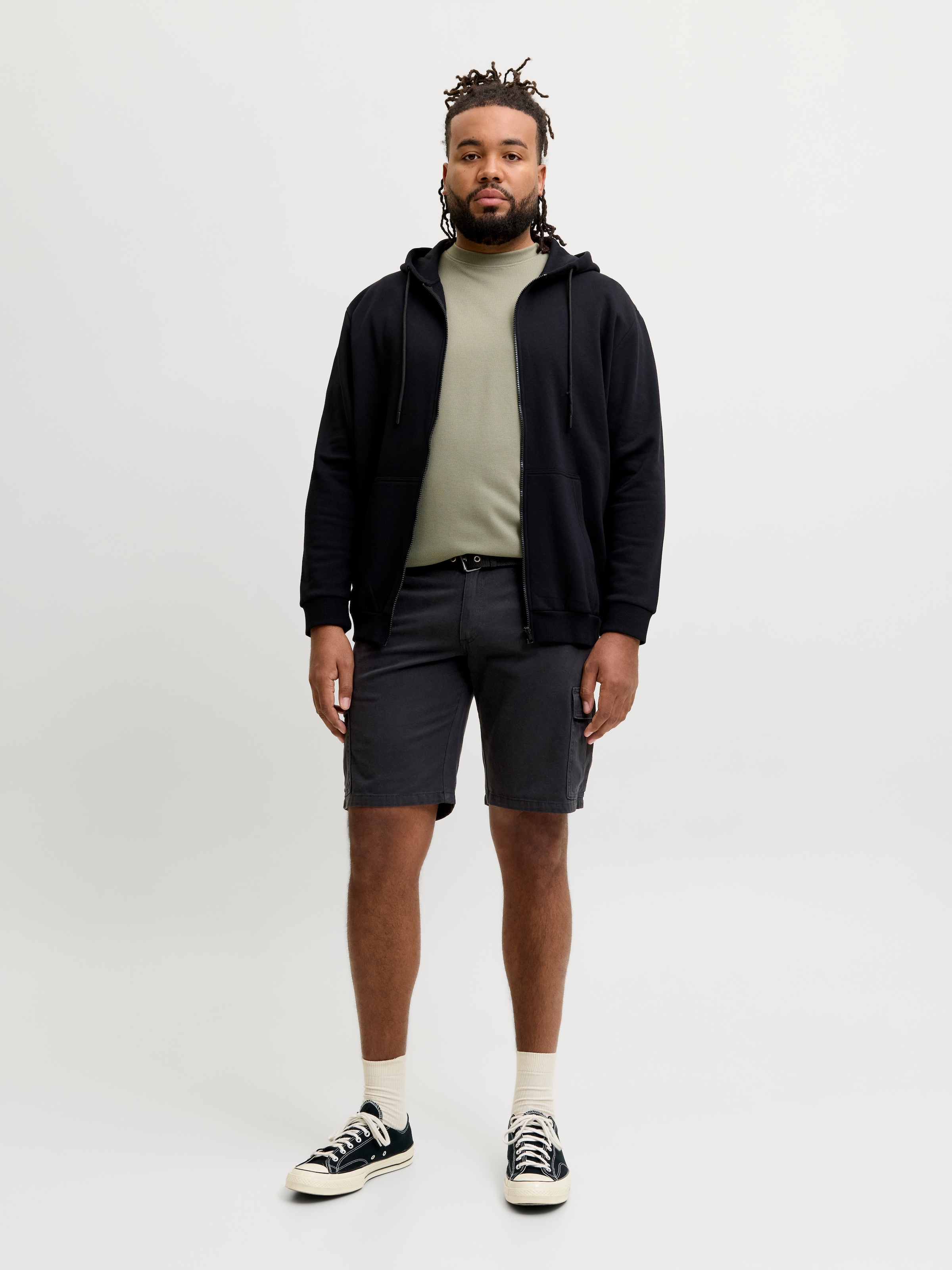 Jack & Jones PlusSize Cargoshorts »JPSTCOLE HUDSON BELTED CARGO SHORT PLS«