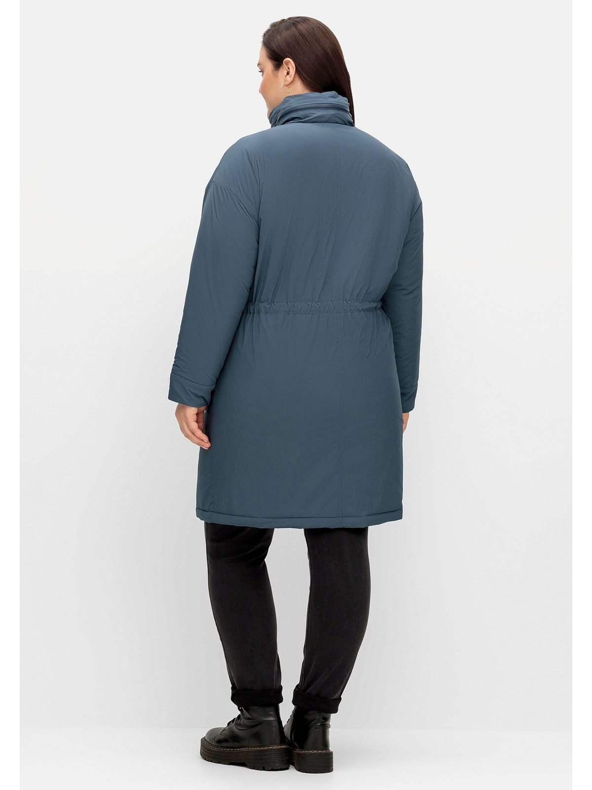 Sheego Kurzmantel »Große Größen«, mit Taillentunnelzug, wasserabweisend
