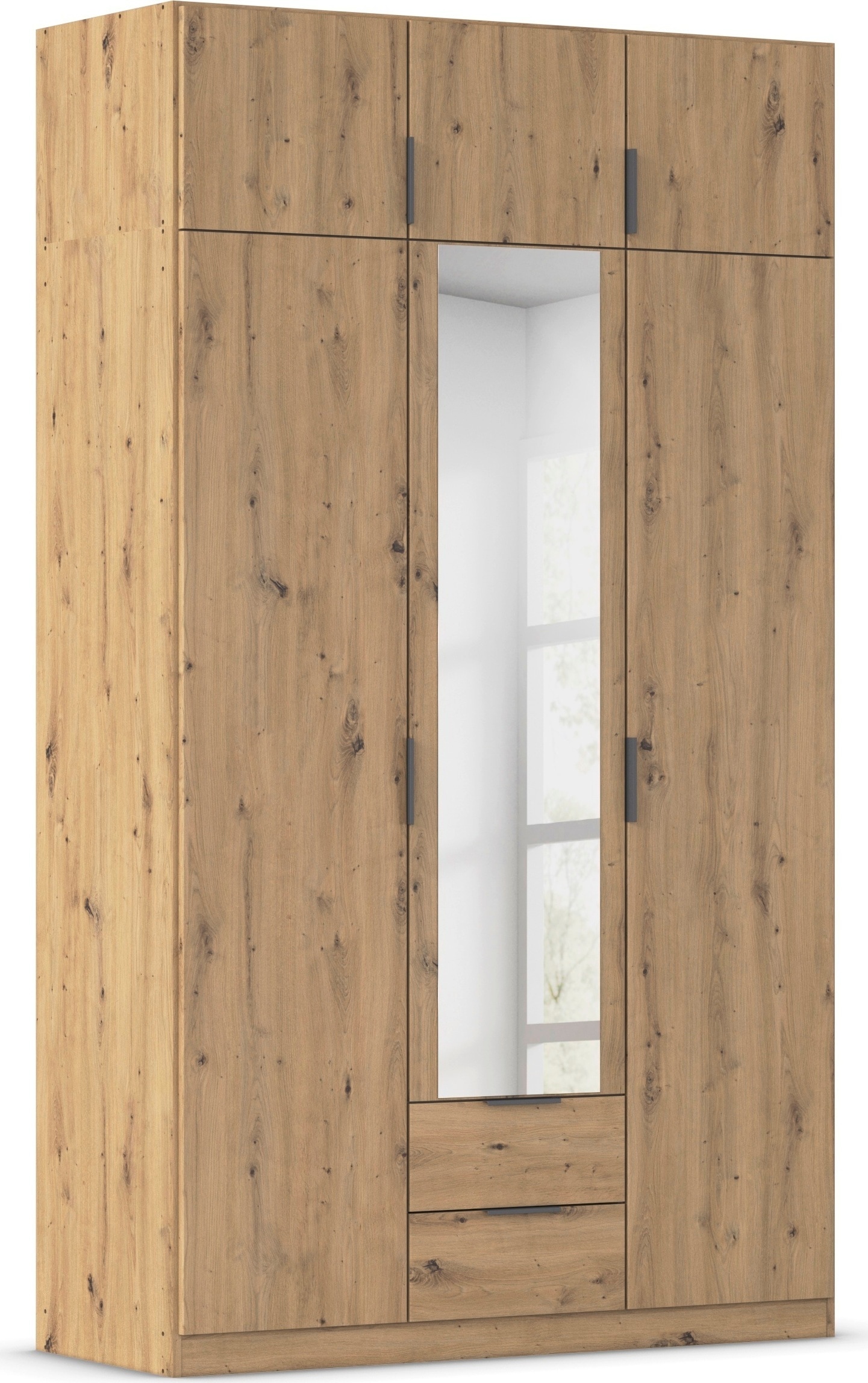 rauch Kleiderschrank "Drehtürenschrank Schrank Garderobe Ankleide Schlafzimmer LAGOA" 3 verschiedene Ausstattungen BASIC/CLASSIC/PREMIUM (inkl. SOFT-CLOSE), geräumige Schubladen, 3 Breiten, optional mit Aufsatz MADE IN GERMANY