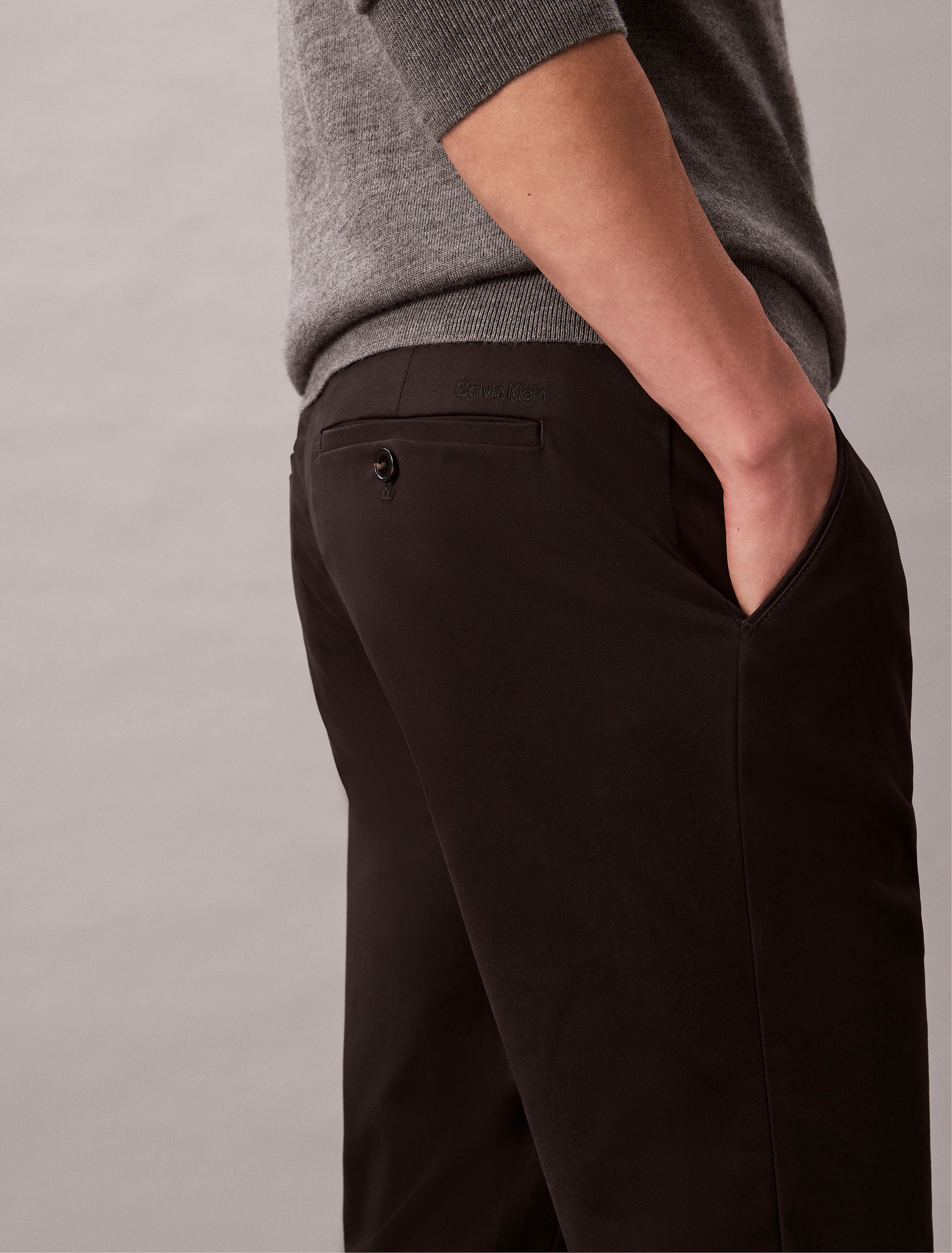 Calvin Klein Chinohose »SLIM SATEEN CHINO TROUSER«, slim fit