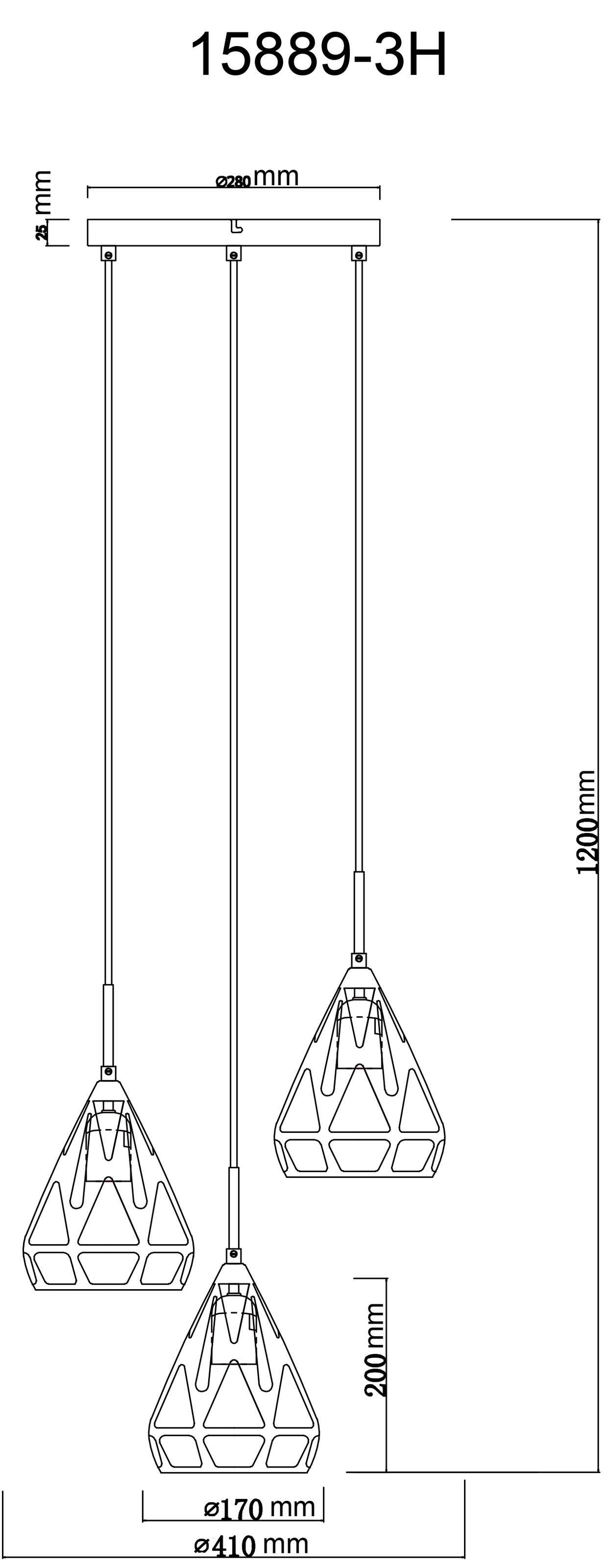 GLOBO LIGHTING Hängeleuchte »HASSAN«, Leuchtmittel E27 | ohne Leuchtmittel, Hängelampe/Pendelleuchte/Esszimmer/Wohnzimmer/Esstisch