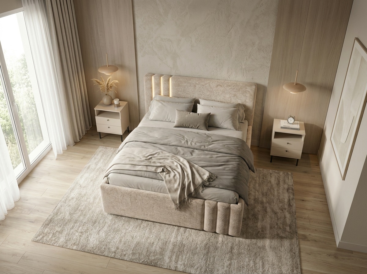 Home affaire Polsterbett »AESSIA in 2 Breiten- 160 und 180 cm, mit/ohne Bettkasten, Chenille« Stauraumbett, gepolstertes Kopfteil, ohne Matratze, modernes Design