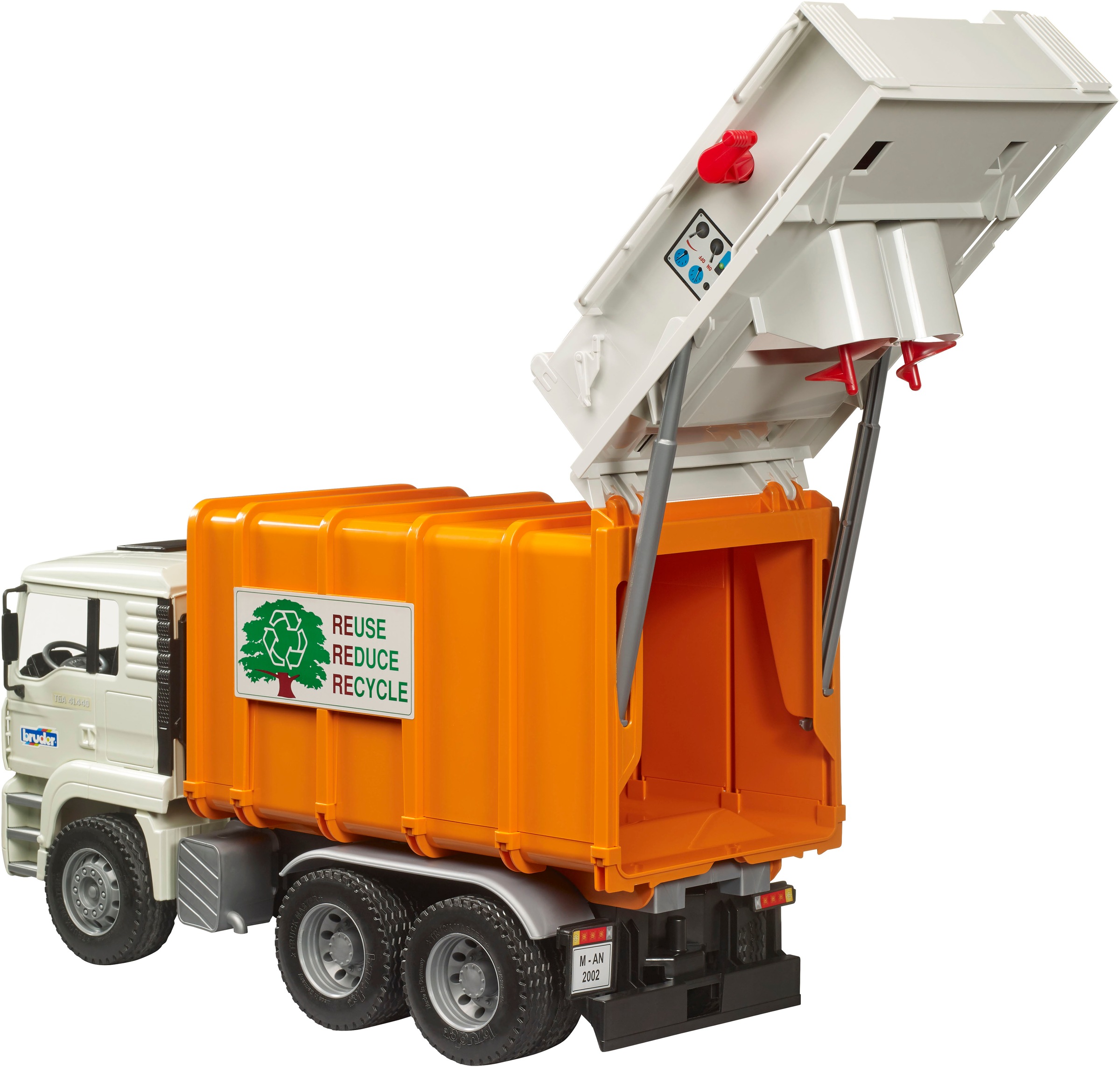 Bruder® Spielzeug-Müllwagen »MAN TGA Müll-LKW Hecklader (02772)« Made in Europe
