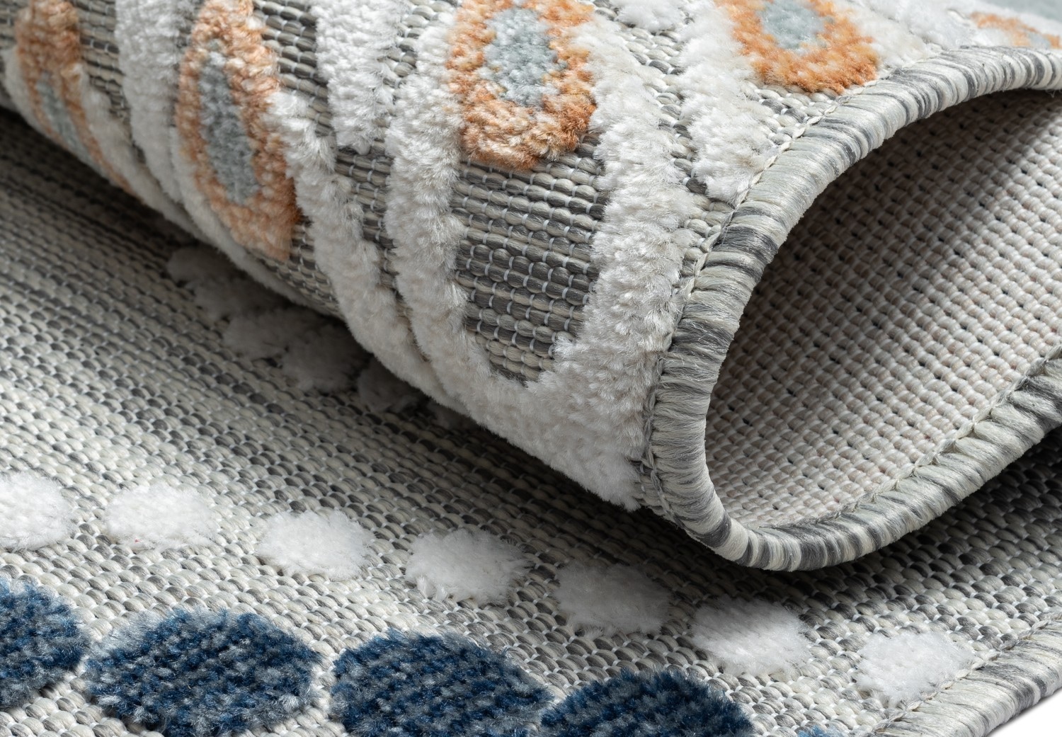 Myflair Möbel & Accessoires Teppich »Loop Lagerräumung«, rechteckig, 8 mm Höhe, modernes Design, Hoch-Tief Effekt, Outdoor geeignet, Balkon, Terrasse