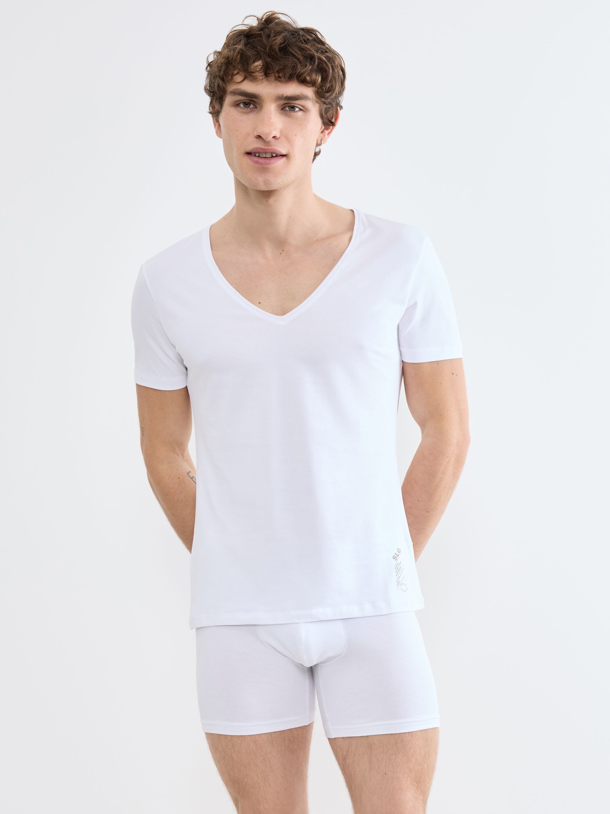 sloggi Unterziehshirt "SLG Base V Neck Shirt" weiches und edles Material
