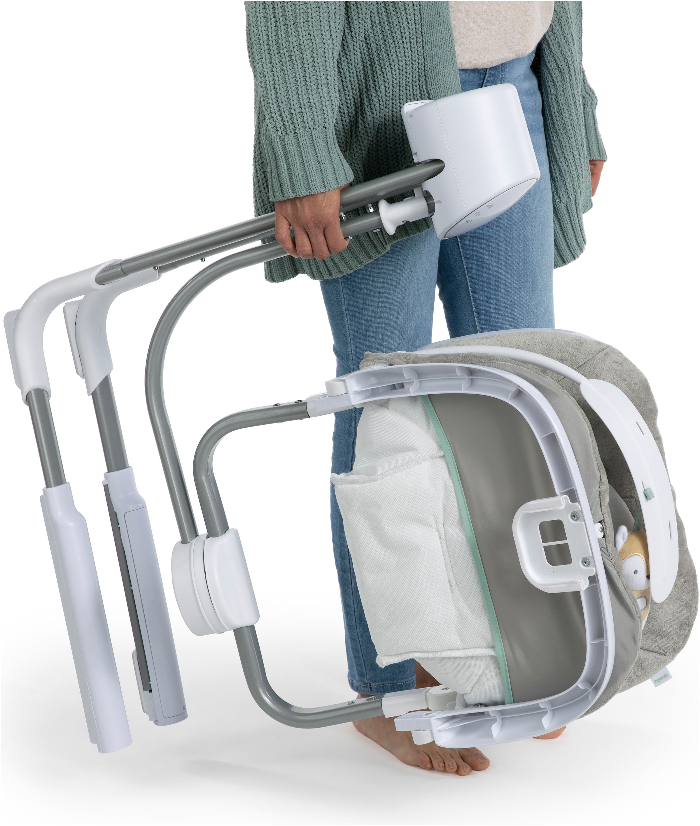 ingenuity Babywippe »AnyWay Sway Dual-Direction Portable Swing – Ray« bis 9 kg mit Sound-Effekt