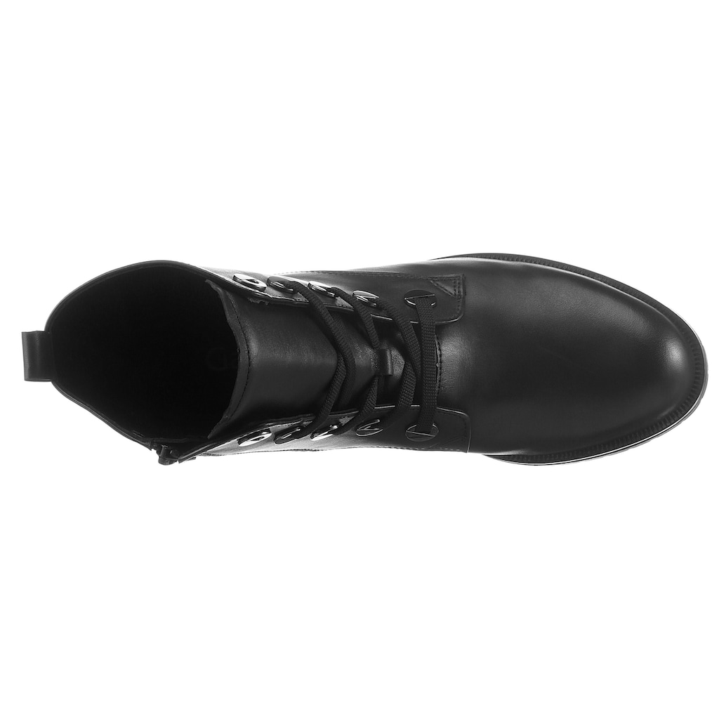 Schuhe Stiefeletten Gabor Schnürboots, mit besonderen Ösen schwarz Schuhe Stiefeletten Gabor Schnürboots, mit besonderen Ösen schwarz
