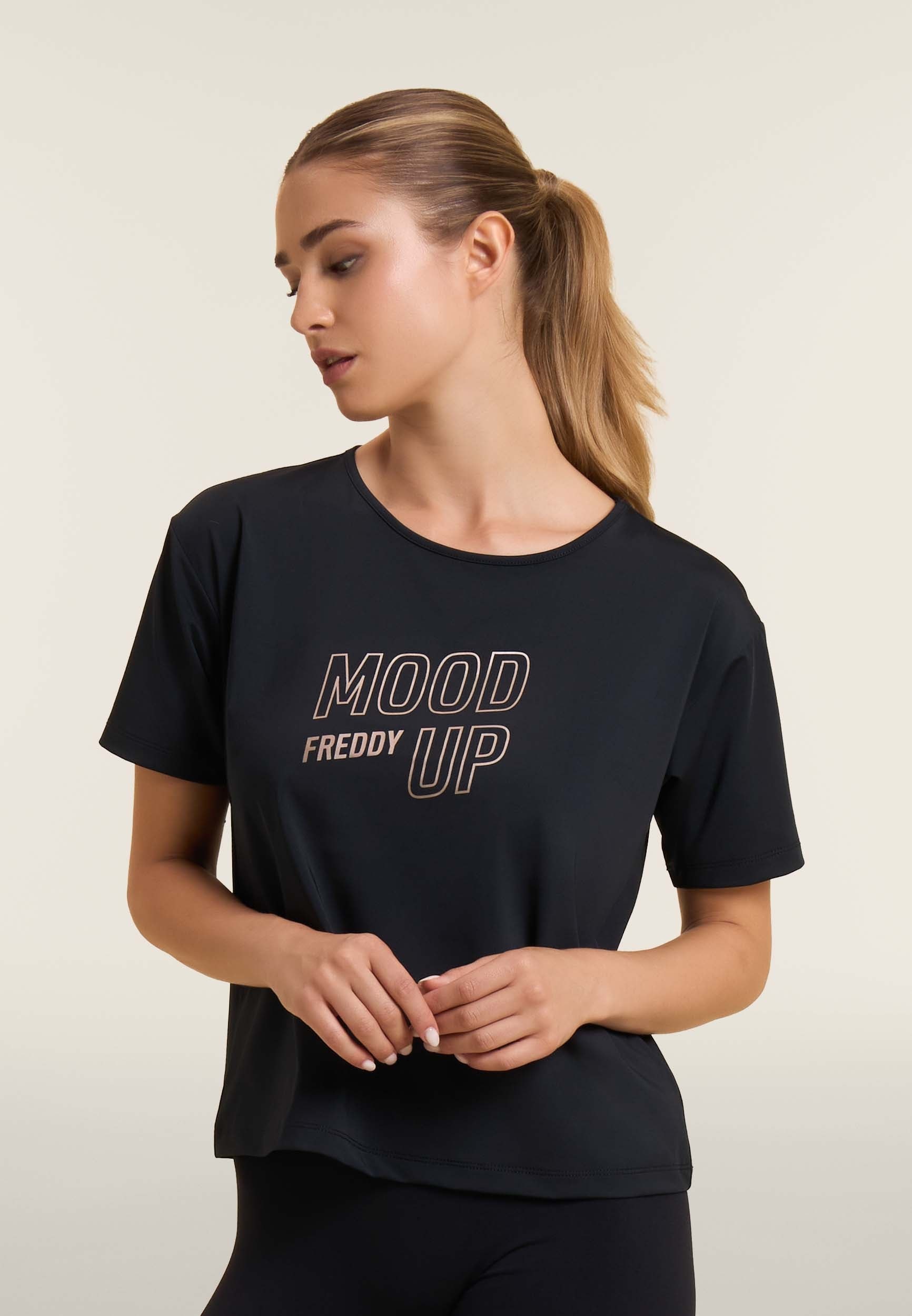 Freddy Rundhalsshirt »Sportshirt« mit Aufdruck