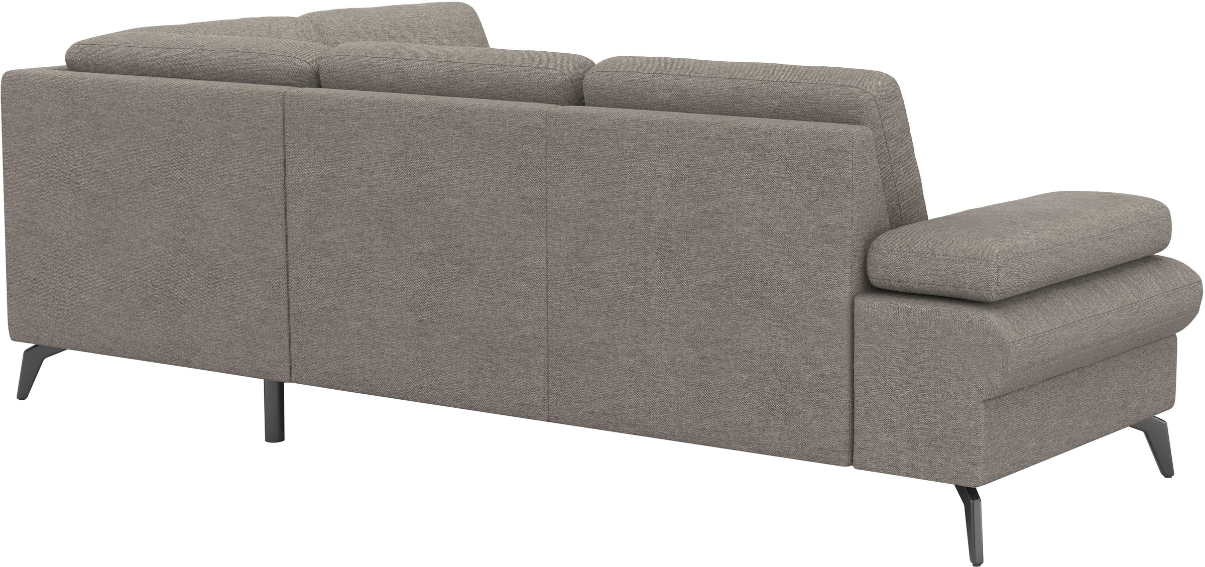 sit&more Ecksofa »Morris Jubi L-Form«, inkl. Armteilfunktion und 1 Zierkissen, wahlweise mit Bettfunktion