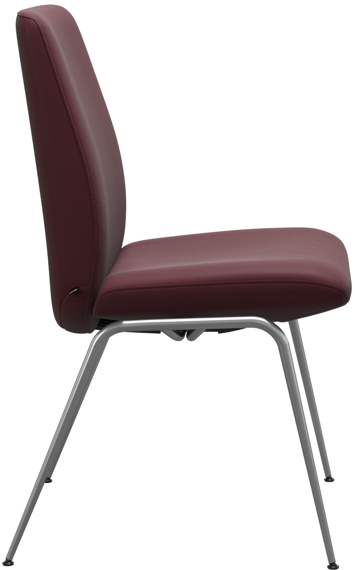 Stressless® Polsterstuhl »Laurel«, Leder BATICK, Low Back, Größe L, mit Beinen aus Stahl in Schwarz matt