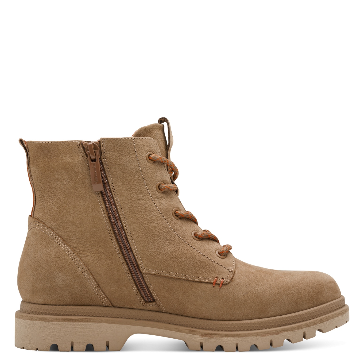 Tamaris Schnürboots, Blockabsatz, Schnürstiefelette mit schönem Logo-Emblem