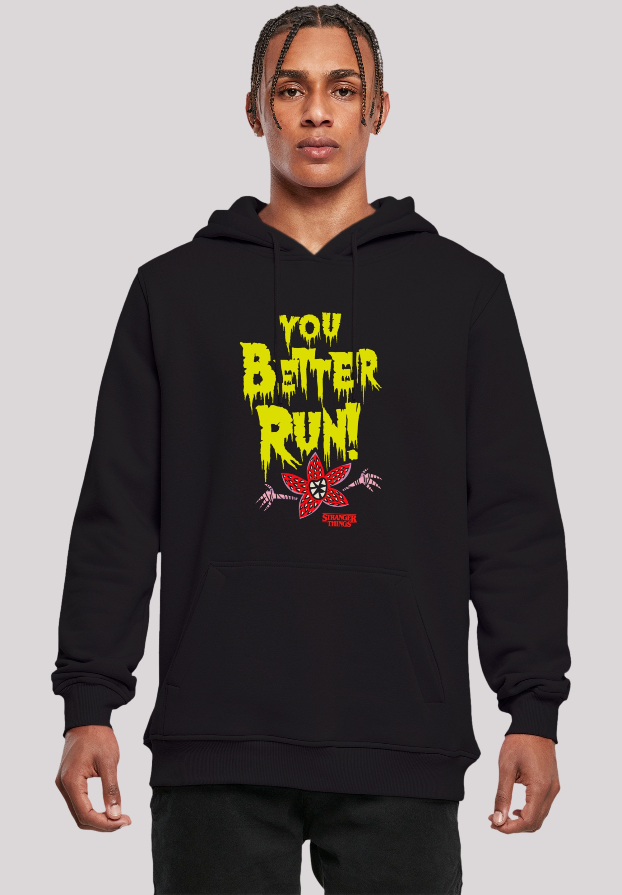 F4NT4STIC Kapuzenpullover "Stranger Things You Better Run Netflix TV Series", Premium Qualität