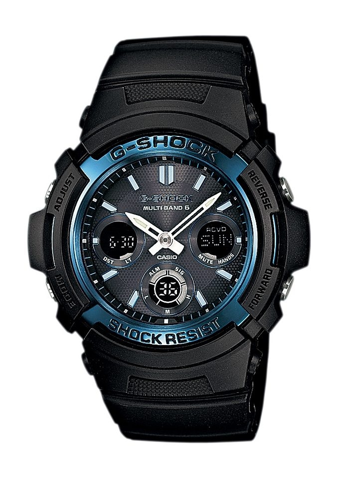 CASIO G-SHOCK Funkchronograph »AWG-M100A-1AER«, Solaruhr, Armbanduhr, Herrenuhr, digital, retro,bis 20 bar wasserdicht