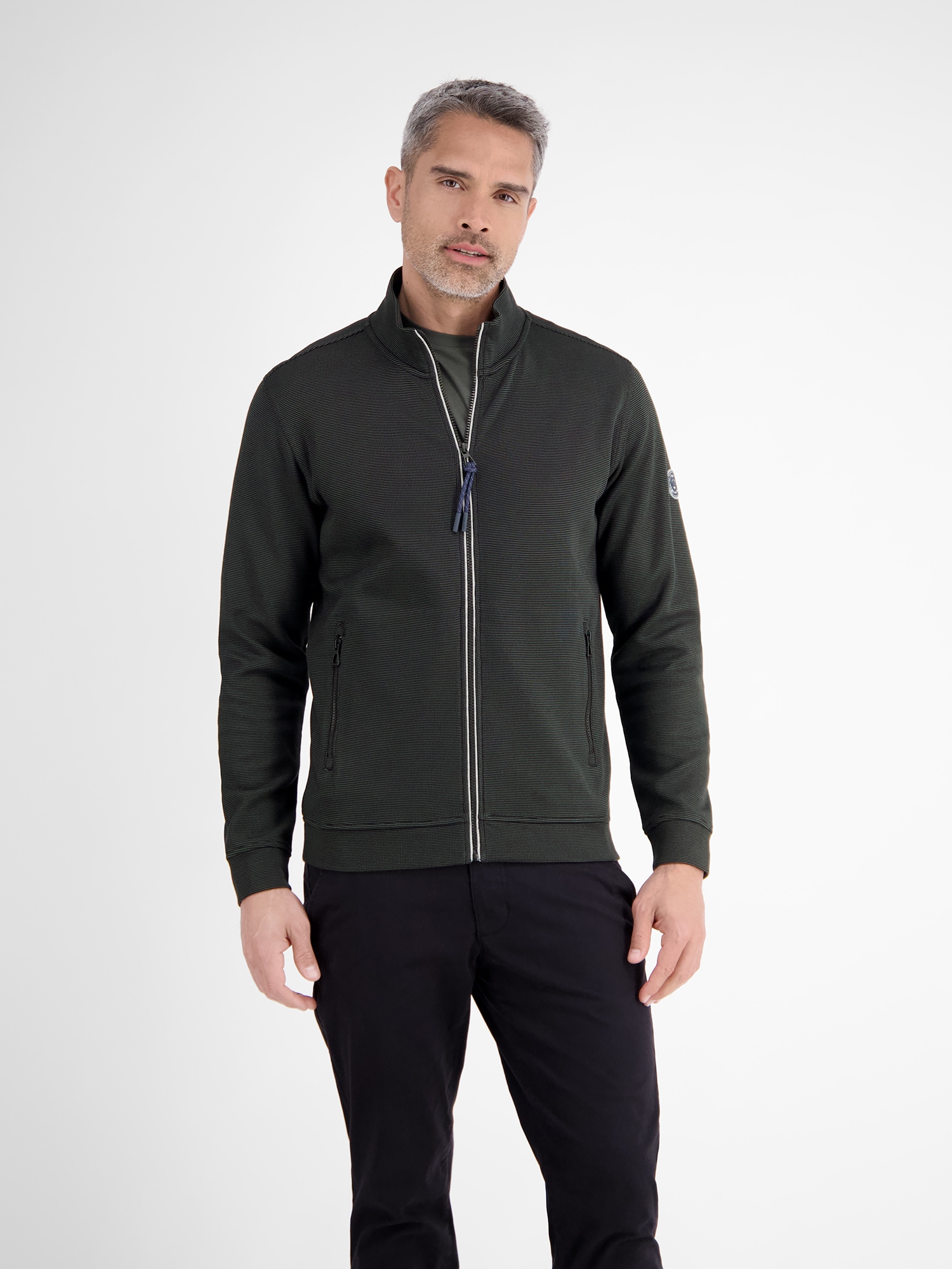 LERROS Sweatjacke »LERROS Sweatjacke in weicher Strukturqualität«