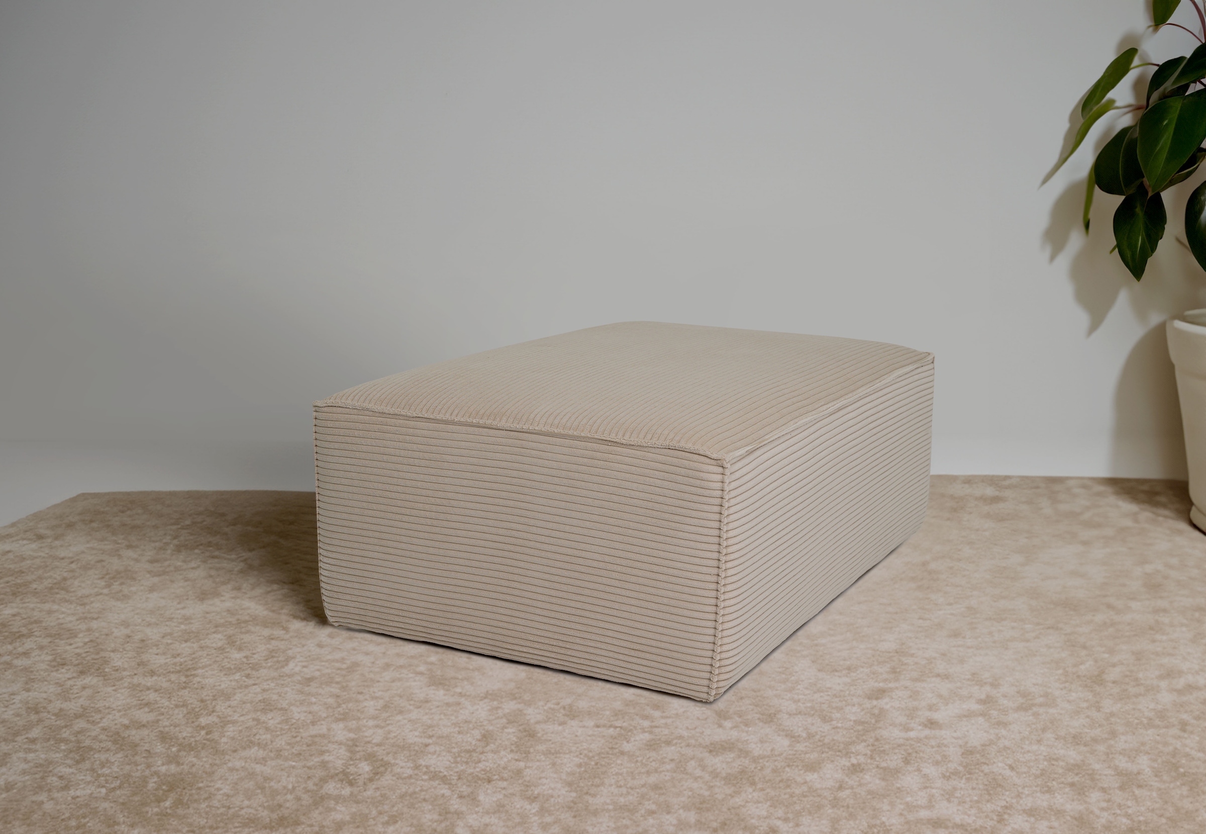 OTTO home Polsterhocker "Clayton Breite 103 cm" in einem trendigen Cord-Bez günstig online kaufen