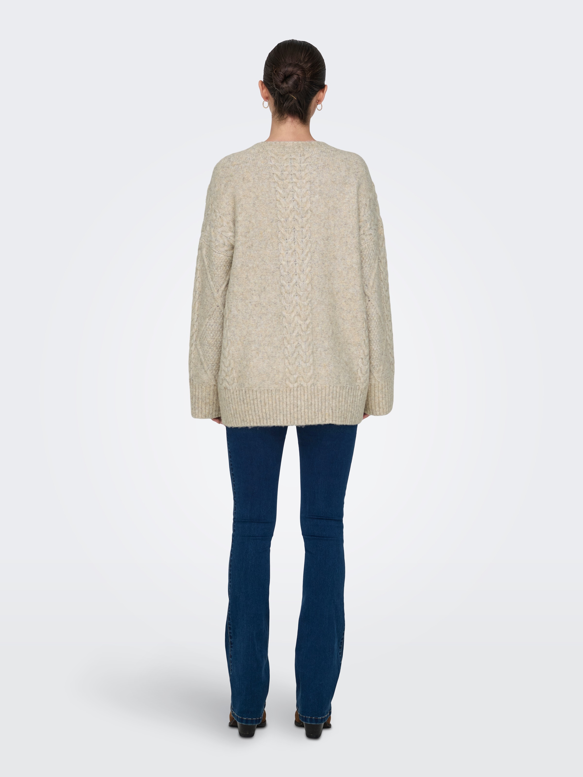 JDY Rundhalspullover »JDYSILJA L/S LONG CABLE PULLOV. KNT NOOS«