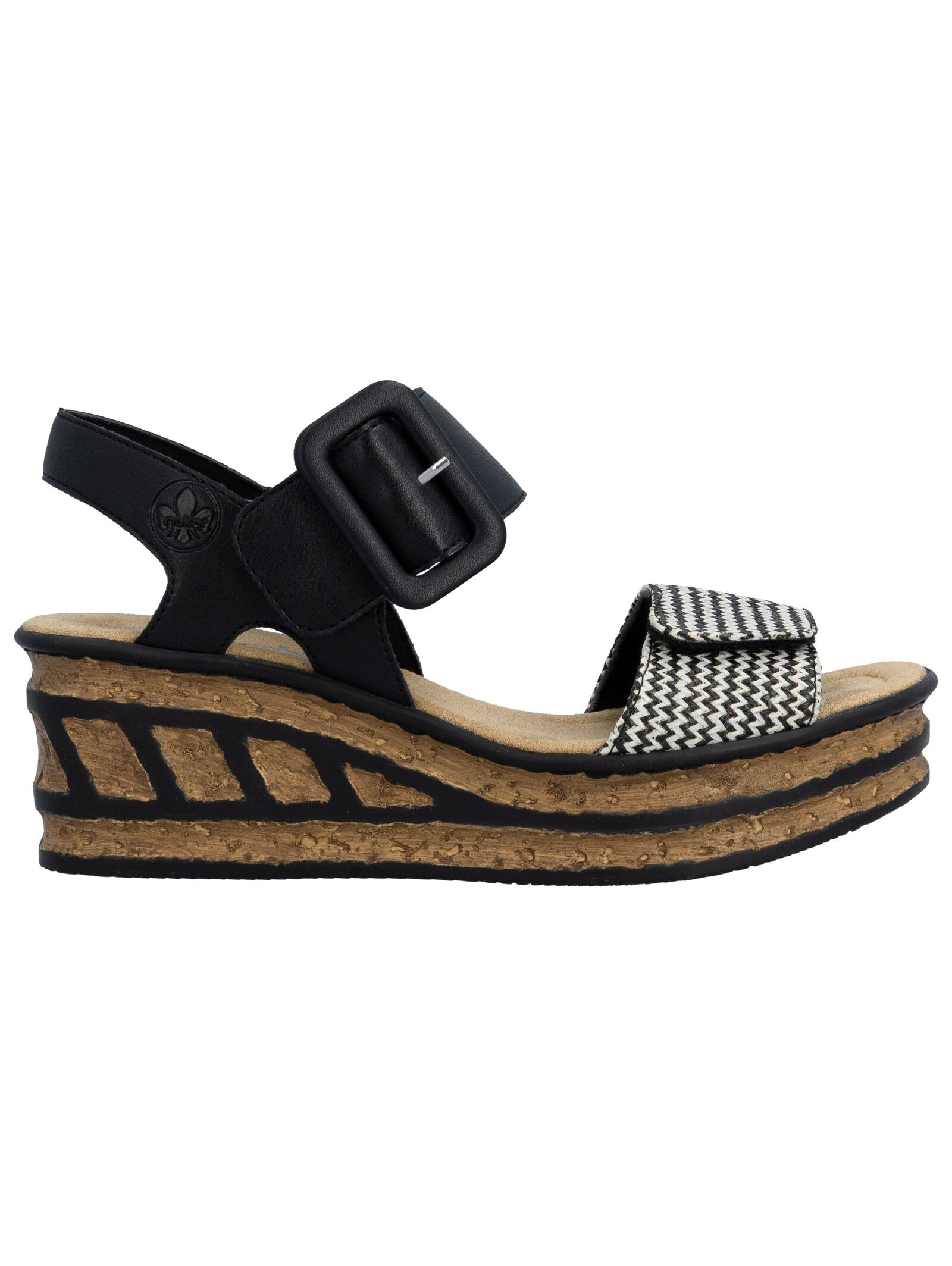 Rieker Keilsandalette »Rieker Sandalen Textil«