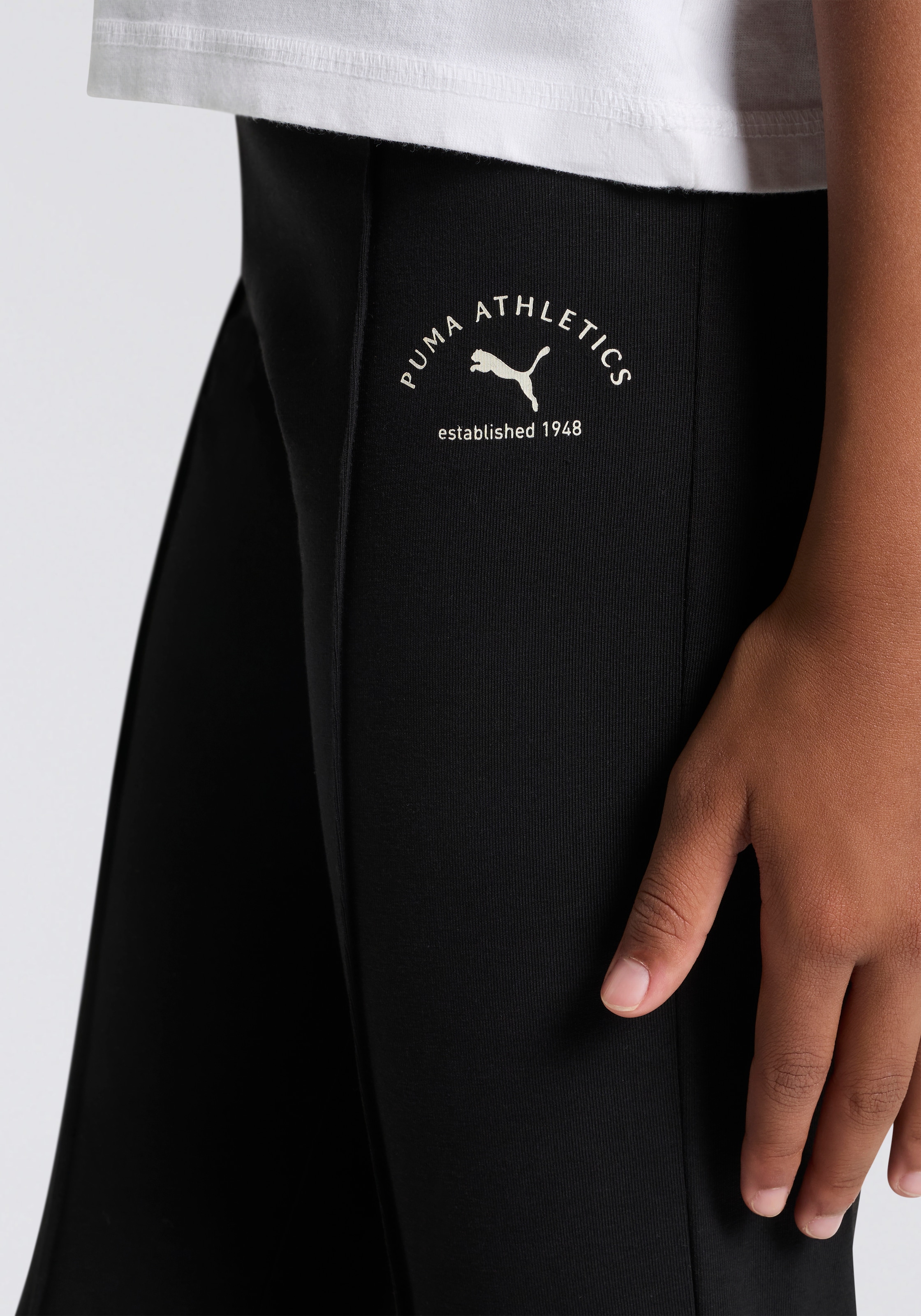 PUMA Leggings »CLASS HIGH-WAIST FLARED LEGGINGS G«  sportlicher Stil, für Teens, aus Baumwolle und Elasthan