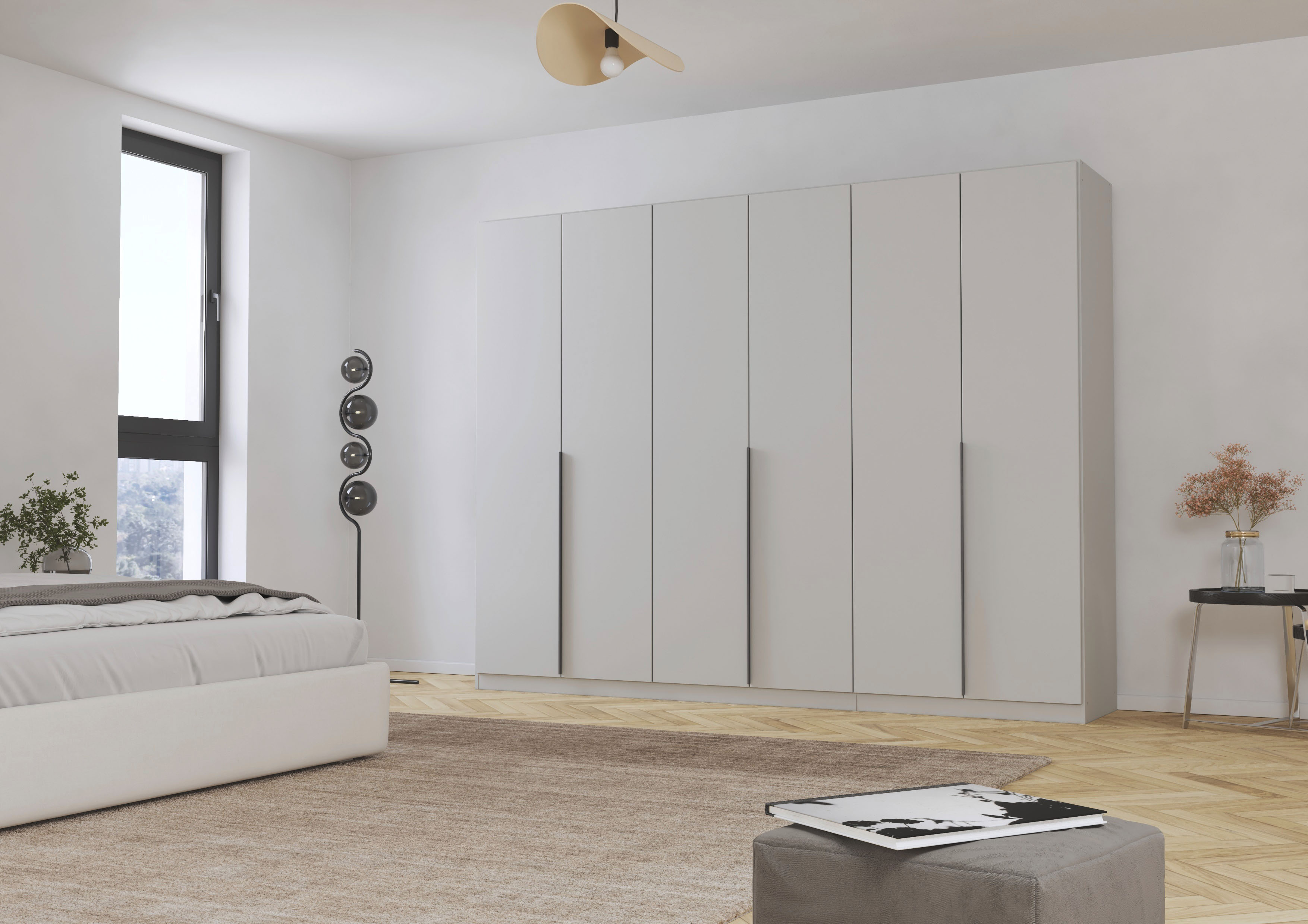 Thumbnail - rauch Drehtürenschrank "Kleiderschrank Schrank Garderobe AGORDO TOPSELLER Schlafzimmer" in zwei Griff-Farben, Breiten 91...