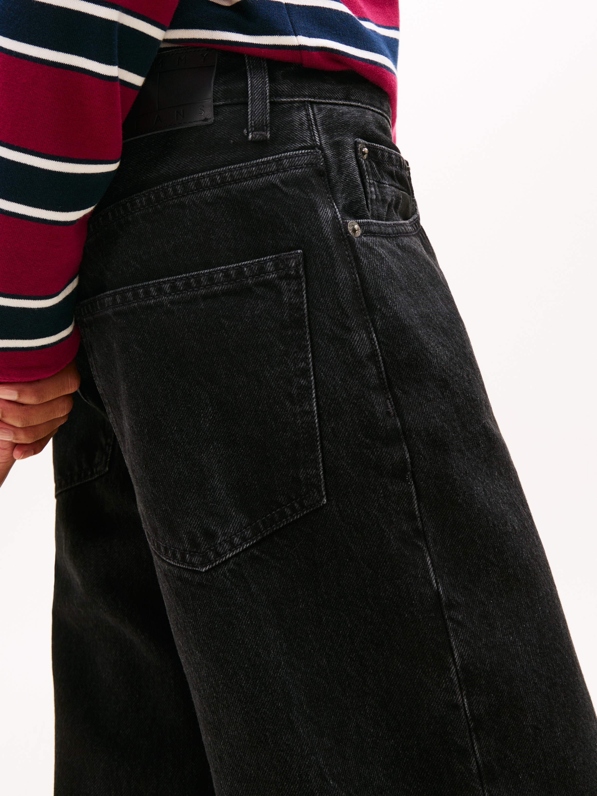 Tommy Jeans Relax-fit-Jeans "MIA MR RLXD STR" in blauer Waschung, mit Hamme günstig online kaufen