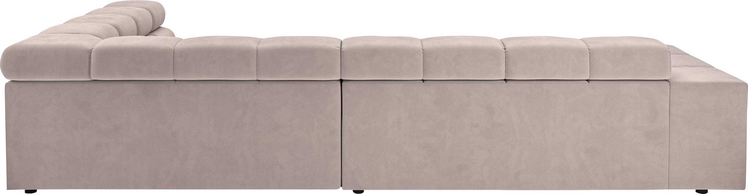 INOSIGN Ecksofa »Ancona incl. Kopfteilverstellung, OTTOs Choice, Breite 319cm, L-Form«, wahlweise motorische Sitztiefenverstellung, auch in Cord + Easy Care