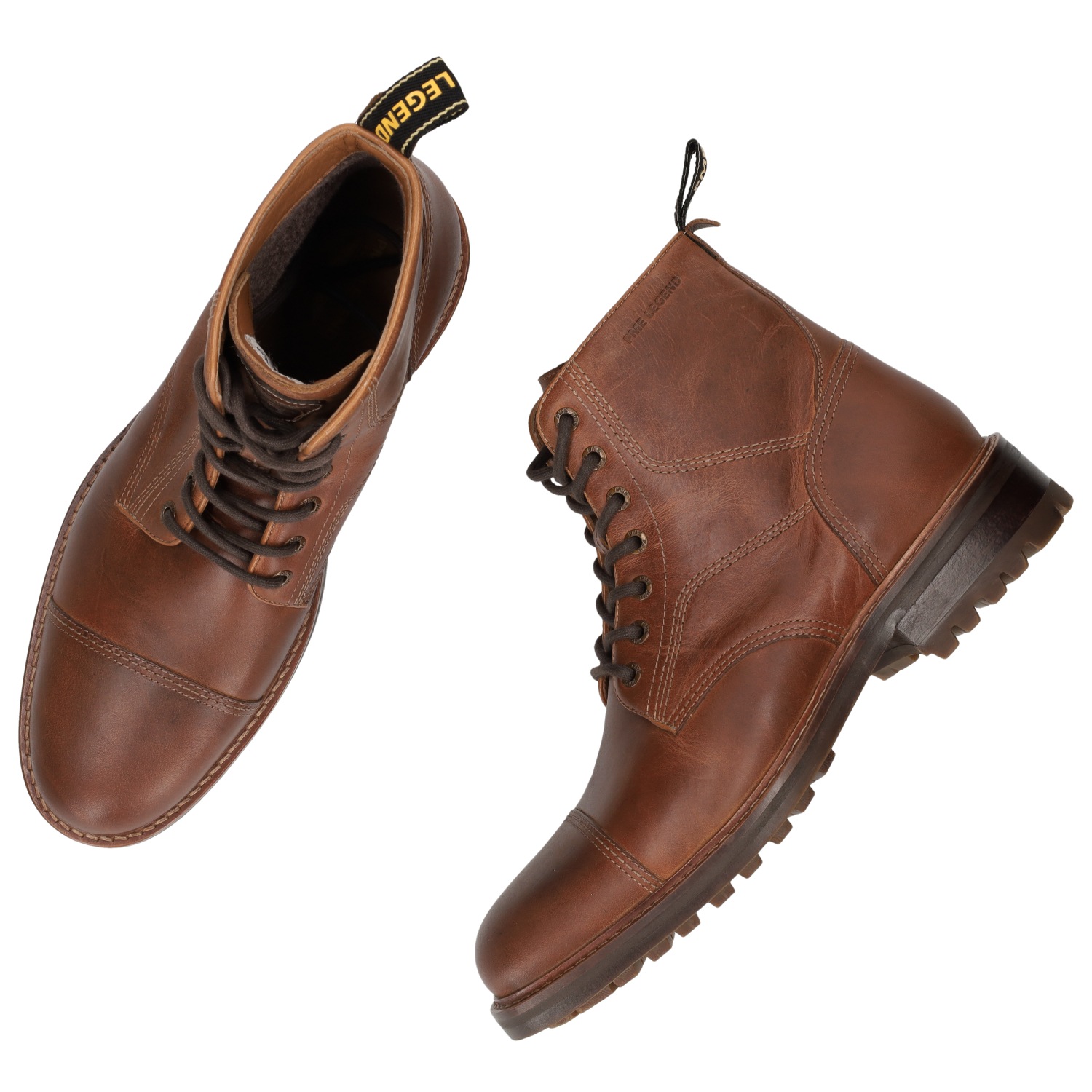 PME LEGEND Schnürstiefelette »BRISKOR«  Schnürboots, Workerboots mit Anziehlasche, Used-Optik
