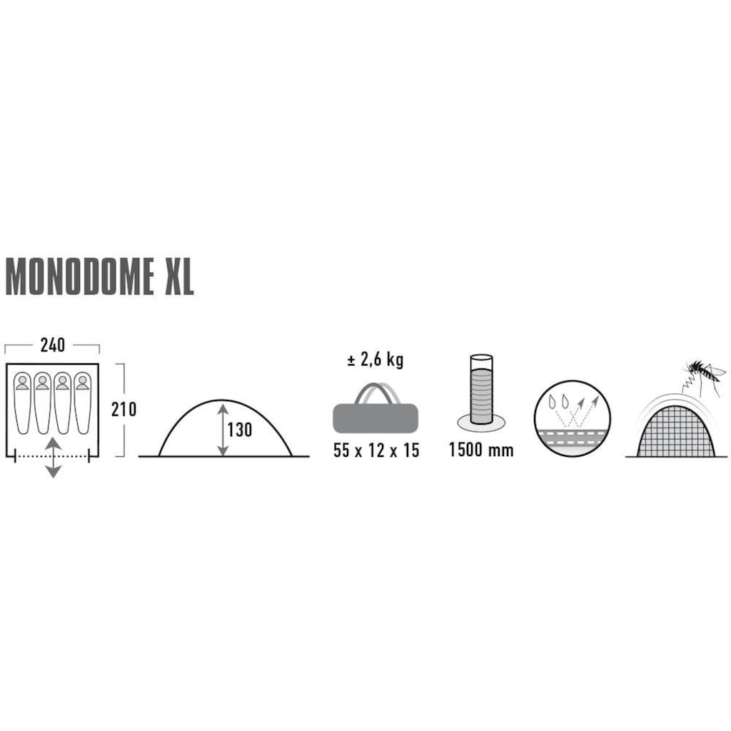 High Peak Kuppelzelt »Zelt Monodome XL«, 4 Personen, (mit Transporttasche)