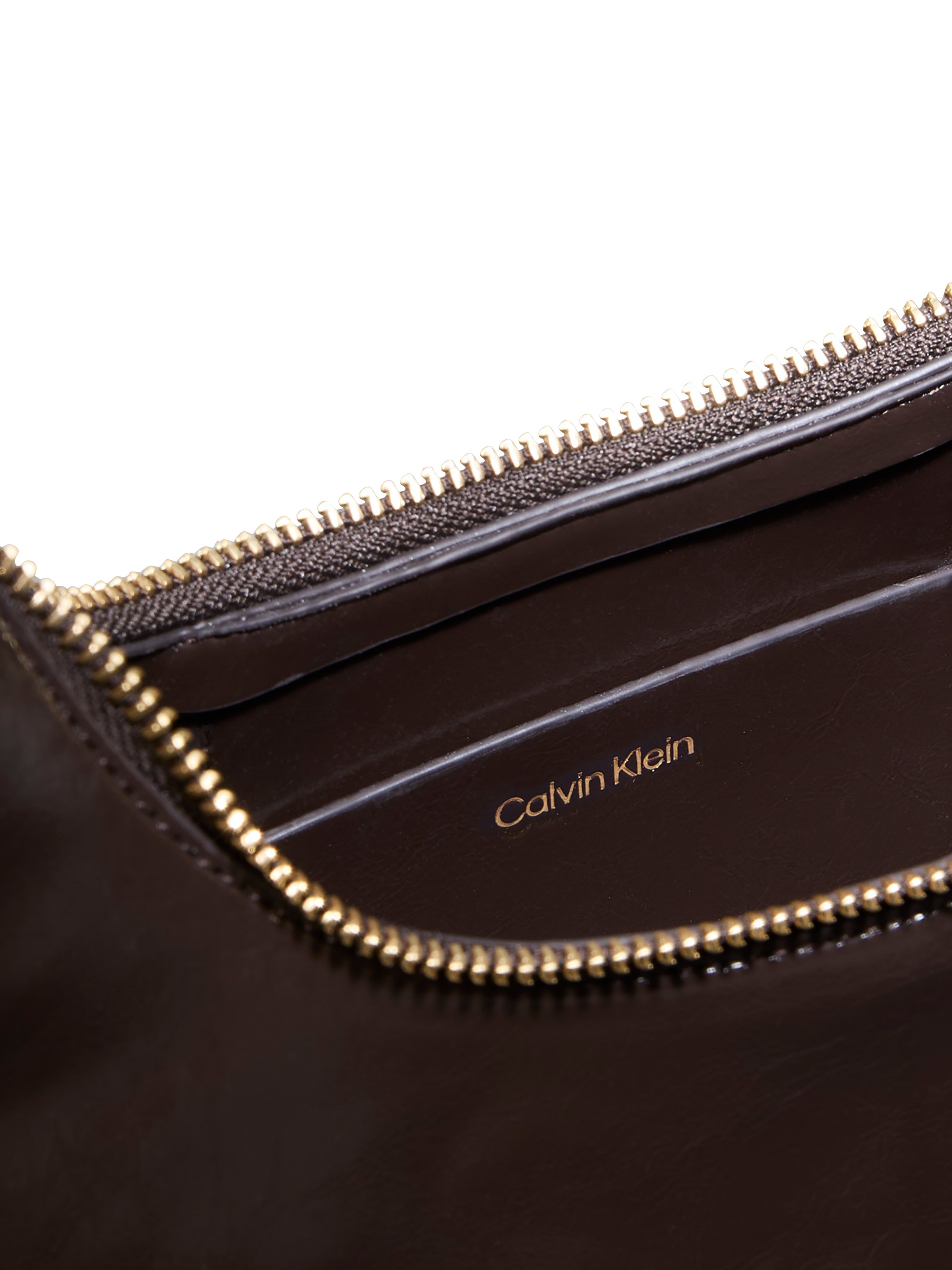 Calvin Klein Schultertasche »FOIL LOGO GLOSSY CONV SHOULDER B« Damen Handtasche, Umängetasche mit Reißverschluss